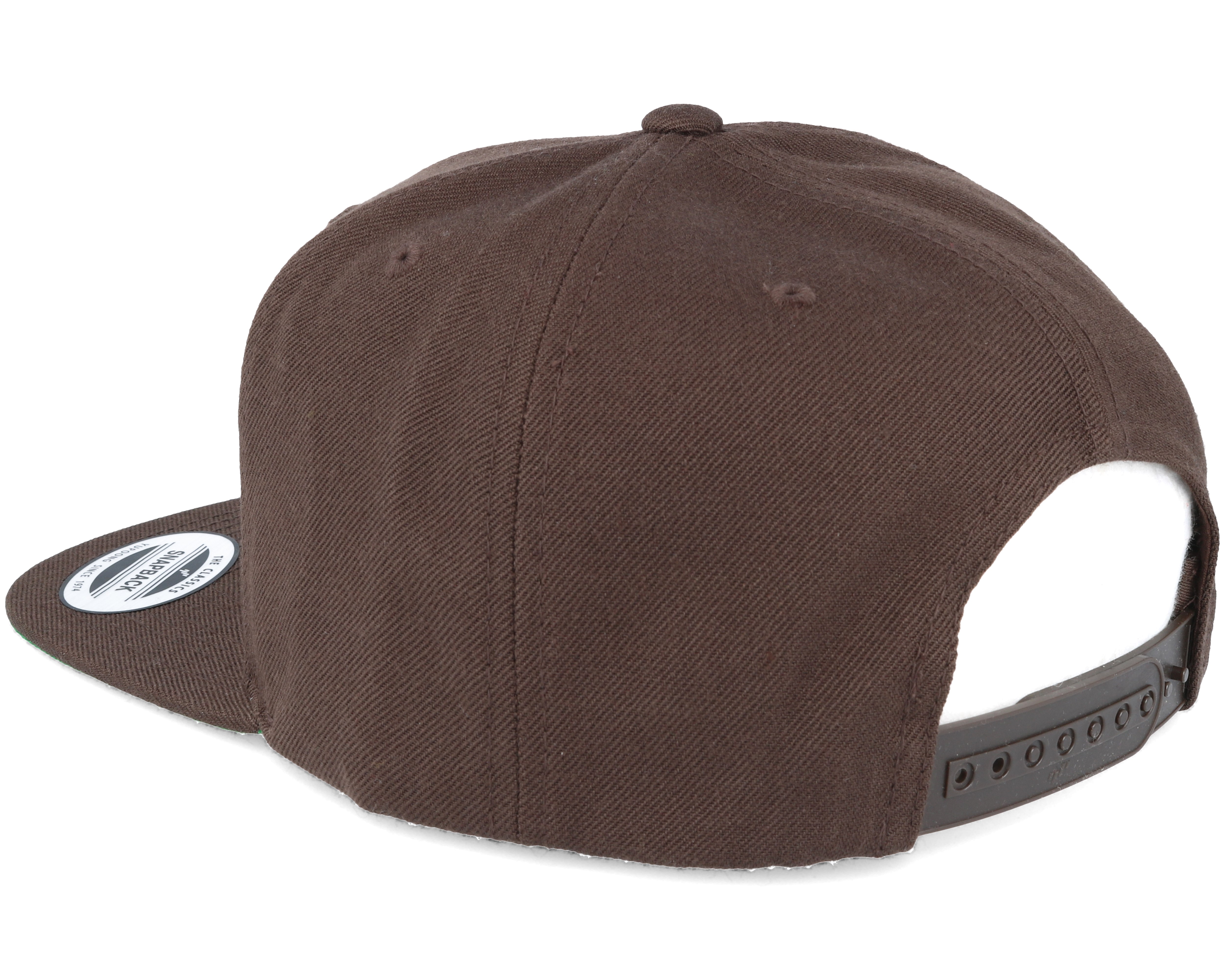 brown snapback cap