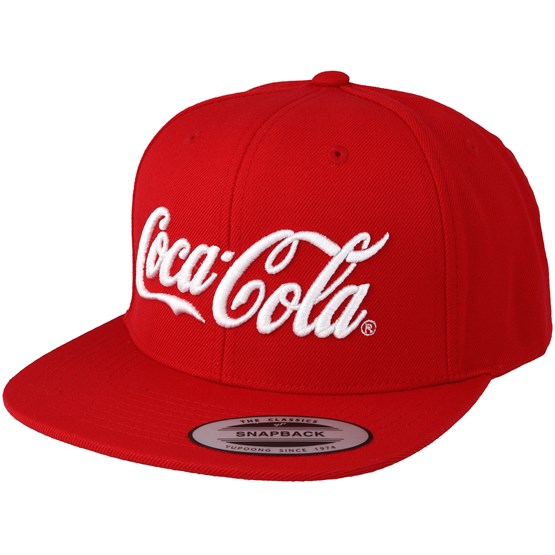 Coca Cola Logo Red Snapback Mister Tee Caps Hatstoreworld Com