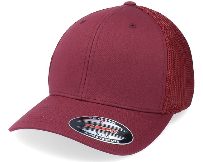 Mesh Maroon Trucker Flexfit Flexfit caps Hatstore.dk