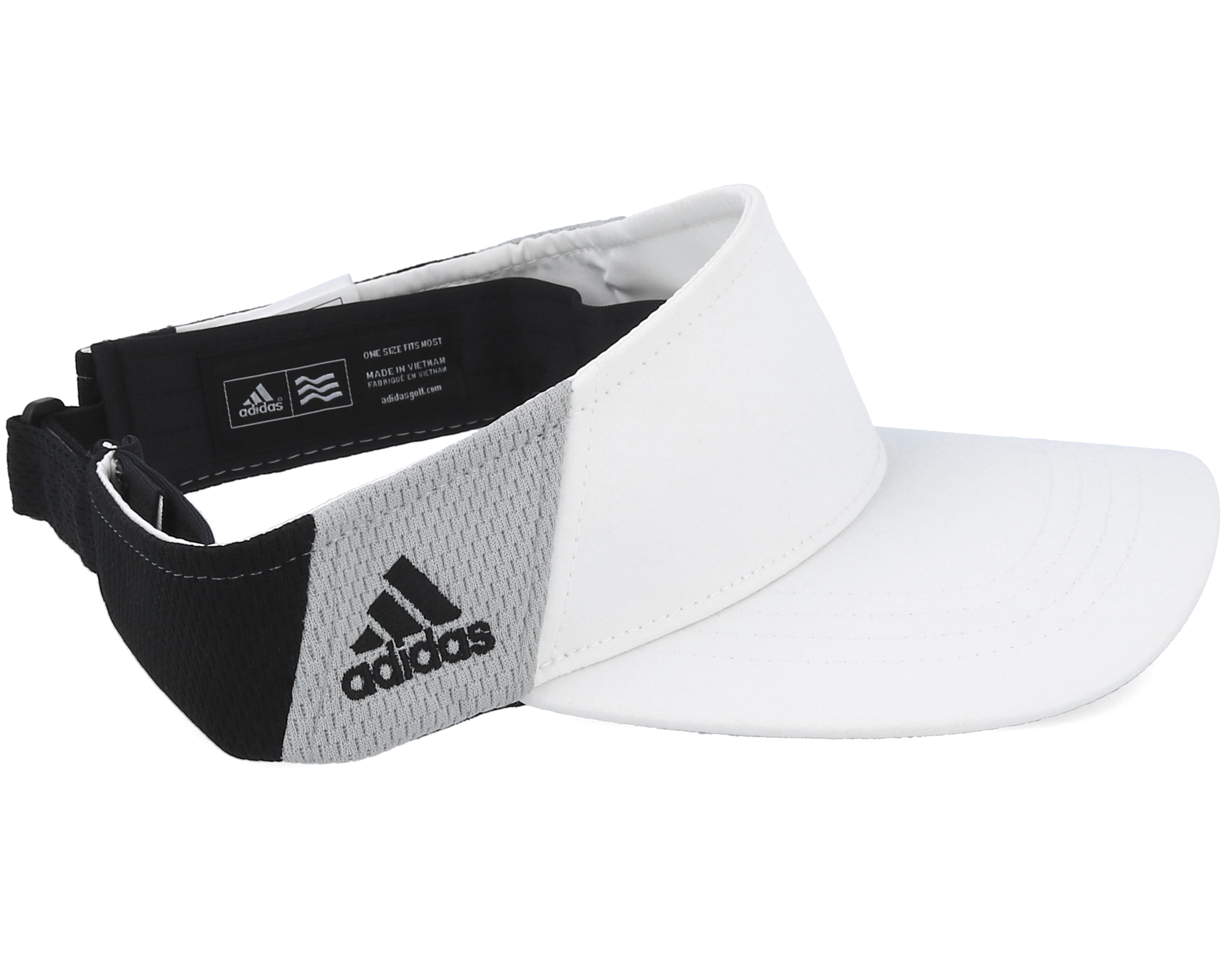 Low Crown White Visor Adidas caps