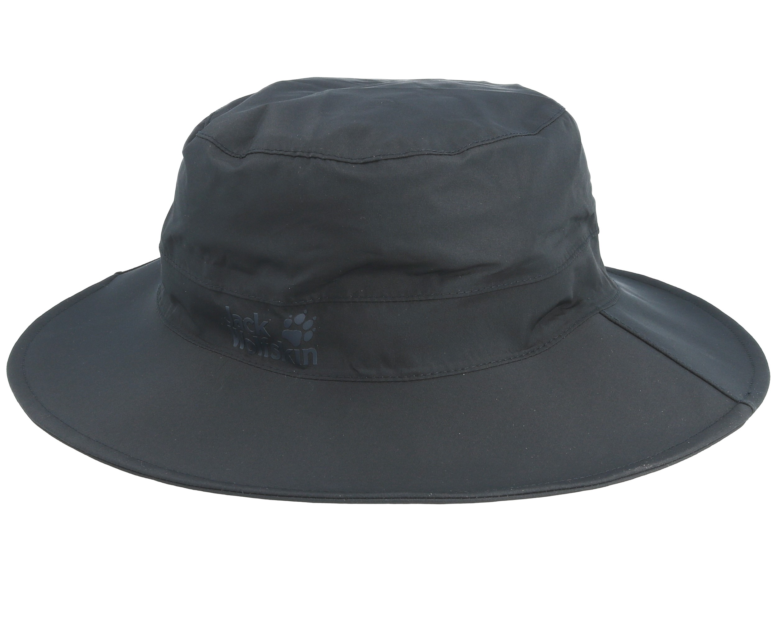 Texapore Ecosphere Rain Black Bucket - Jack Wolfskin hats | Hatstore.co.uk