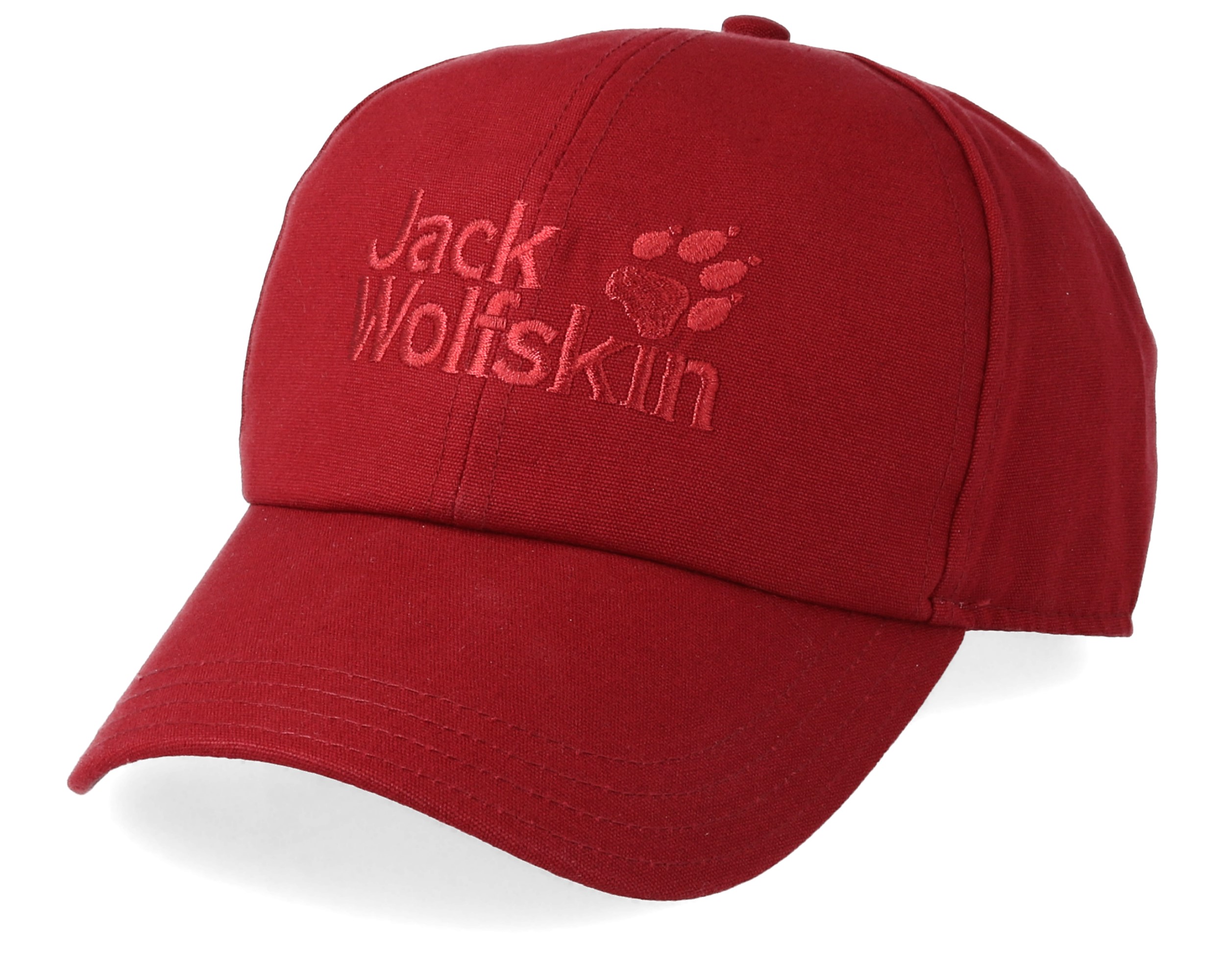 Baseball Cap Red Maroon Adjustable Jack Wolfskin caps Hatstore.co.uk