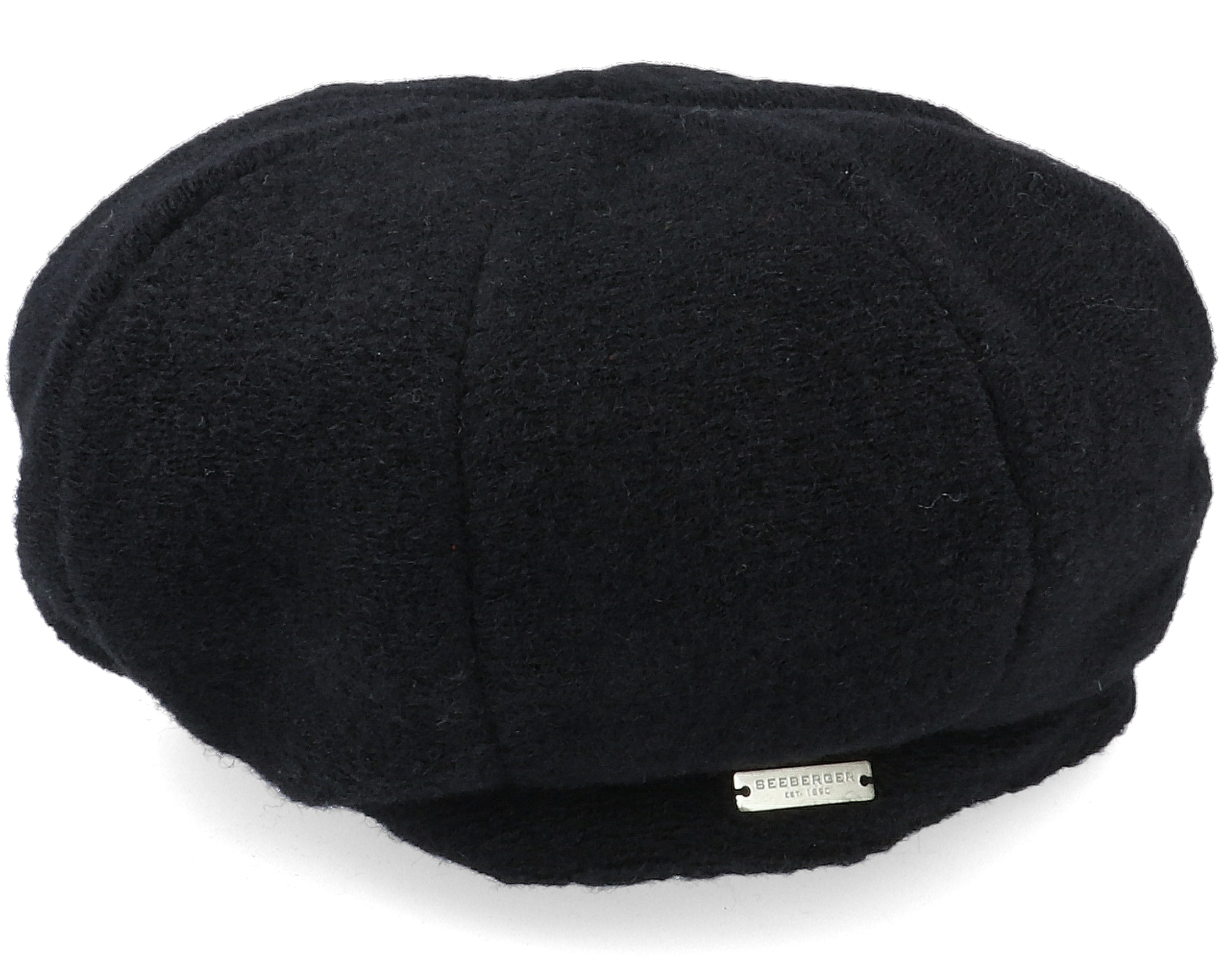 Wool Blend Black Beret - Seeberger hats | Hatstore.co.uk