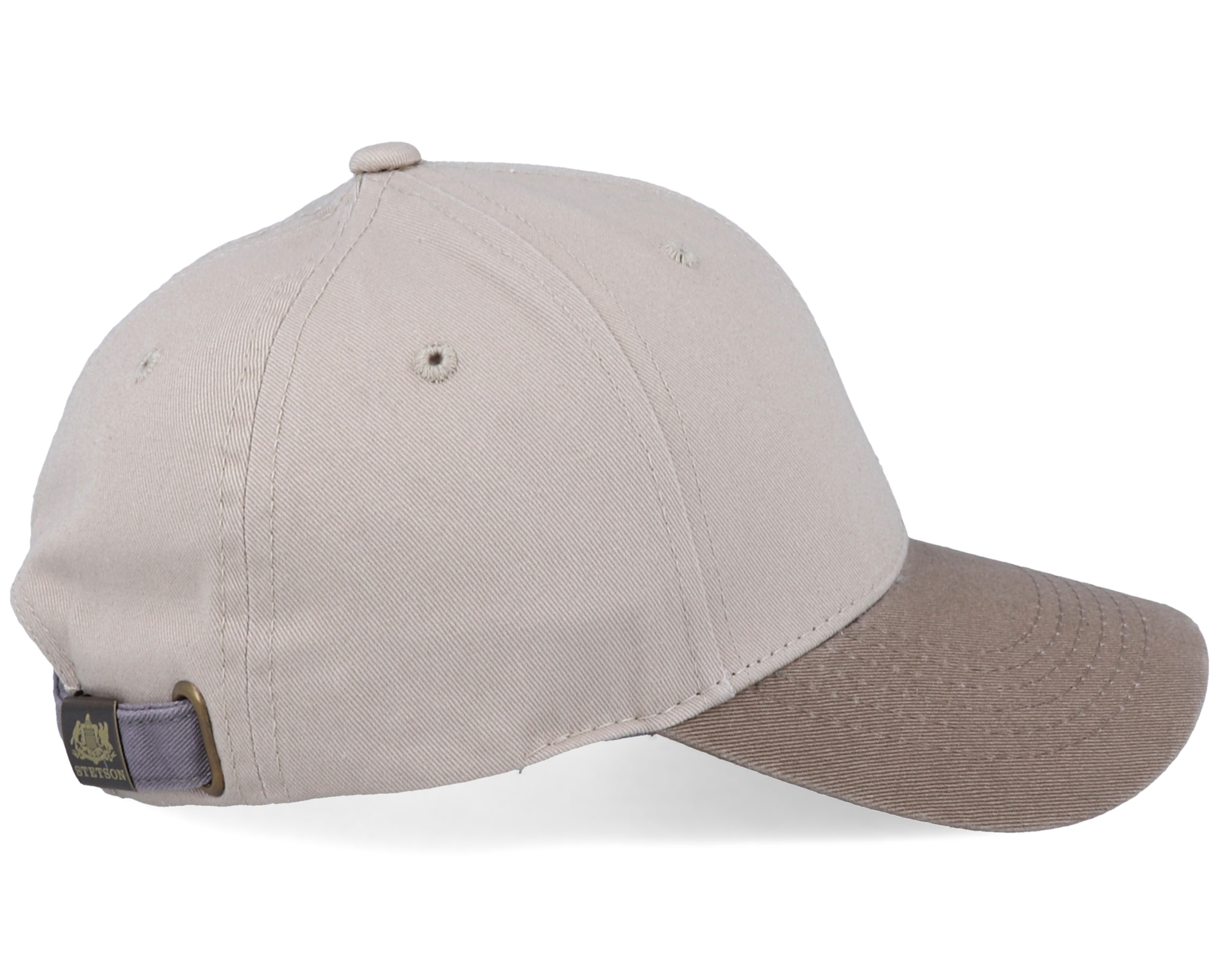 Baseball Cotton Beige/Brown Adjustable Stetson caps Hatstore.co.uk
