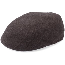 Ivy Cap Wool/Cashmere Brown Flat Cap 