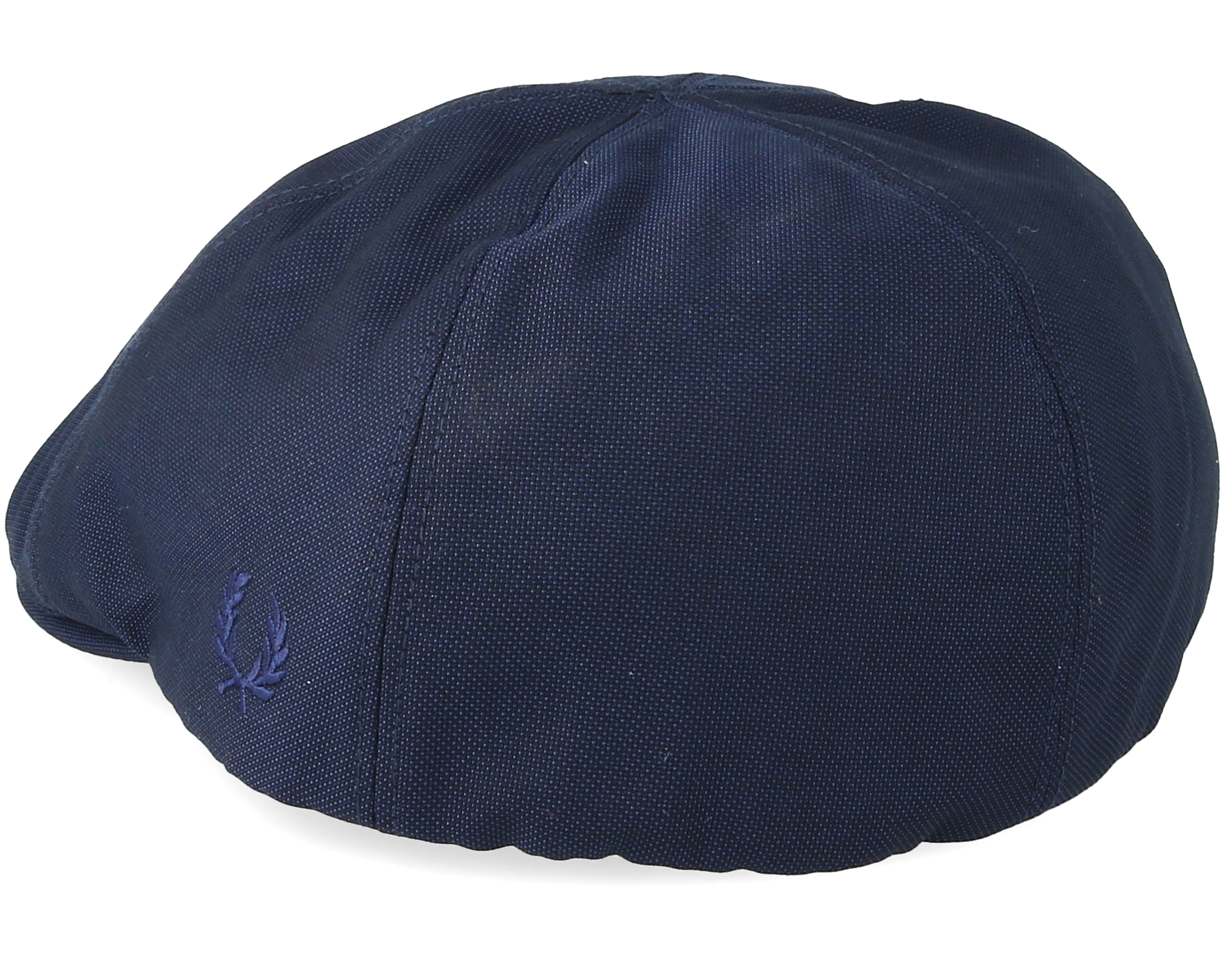 Tonal Dobby Navy Flat Cap Fred Perry caps Hatstore.co.uk