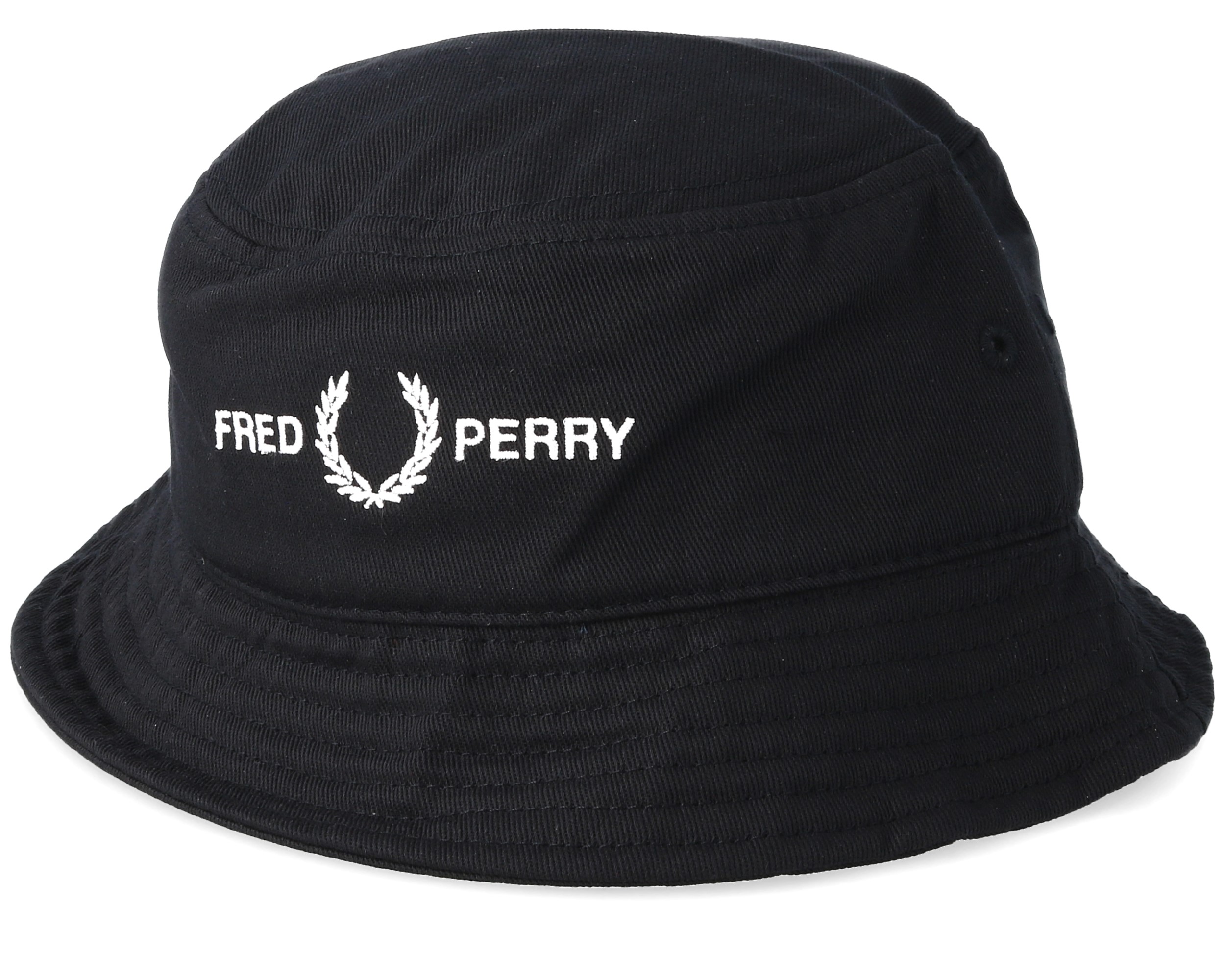 Graphic Black/White Bucket - Fred Perry hats - Hatstoreworld.com