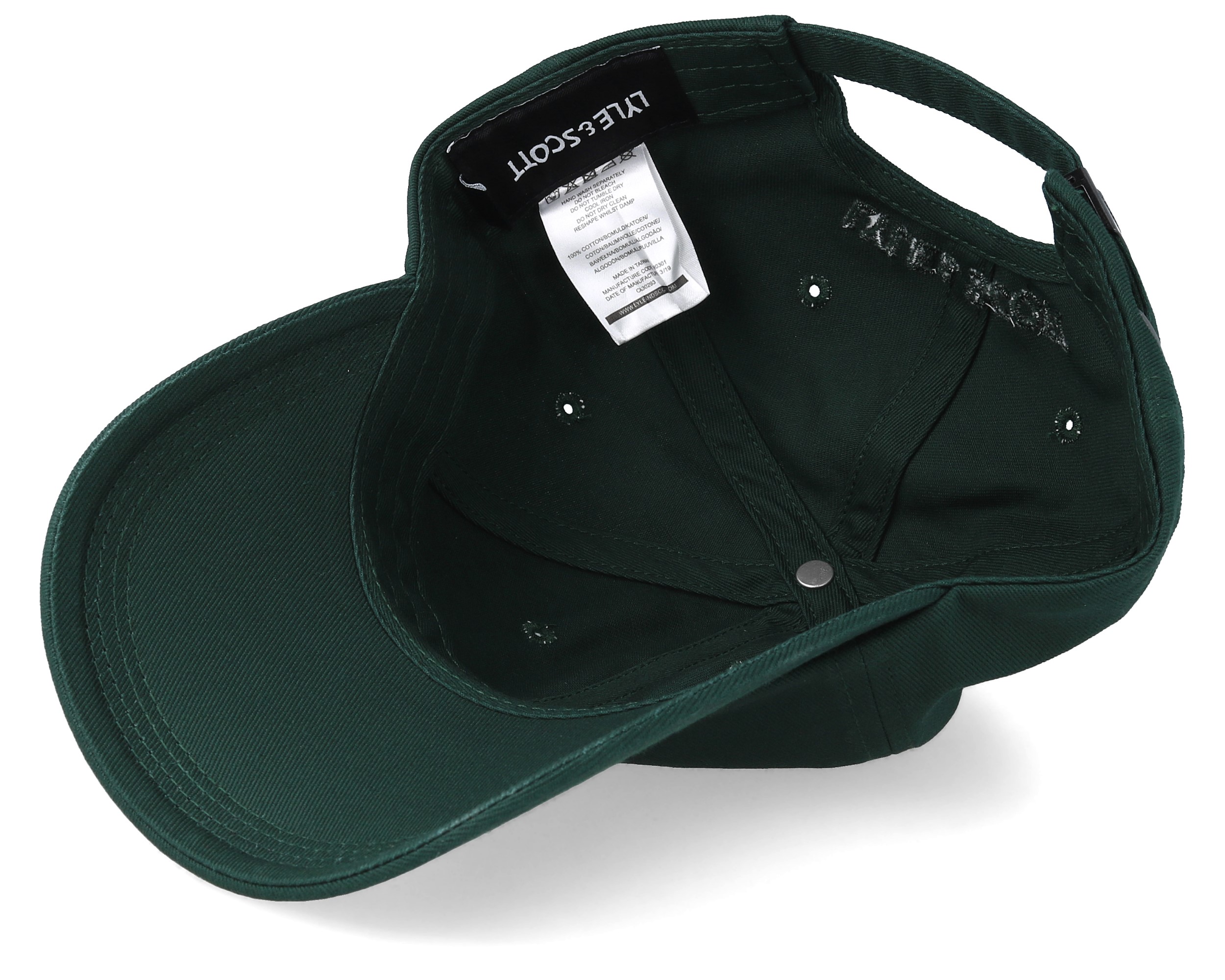 Cotton Twill Baseball Cap Jade Green Adjustable Lyle & Scott caps