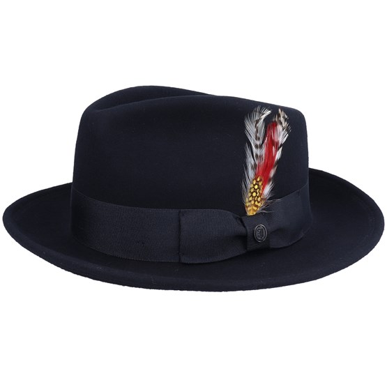 Crushable C-Crown Black Fedora - Jaxon & James hats - Hatstoreworld.com