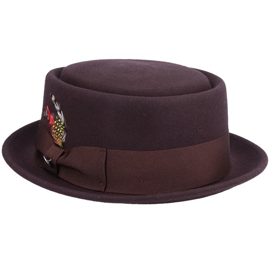 Crushable Brown Pork Pie Jaxon James Start Bone Hatstore