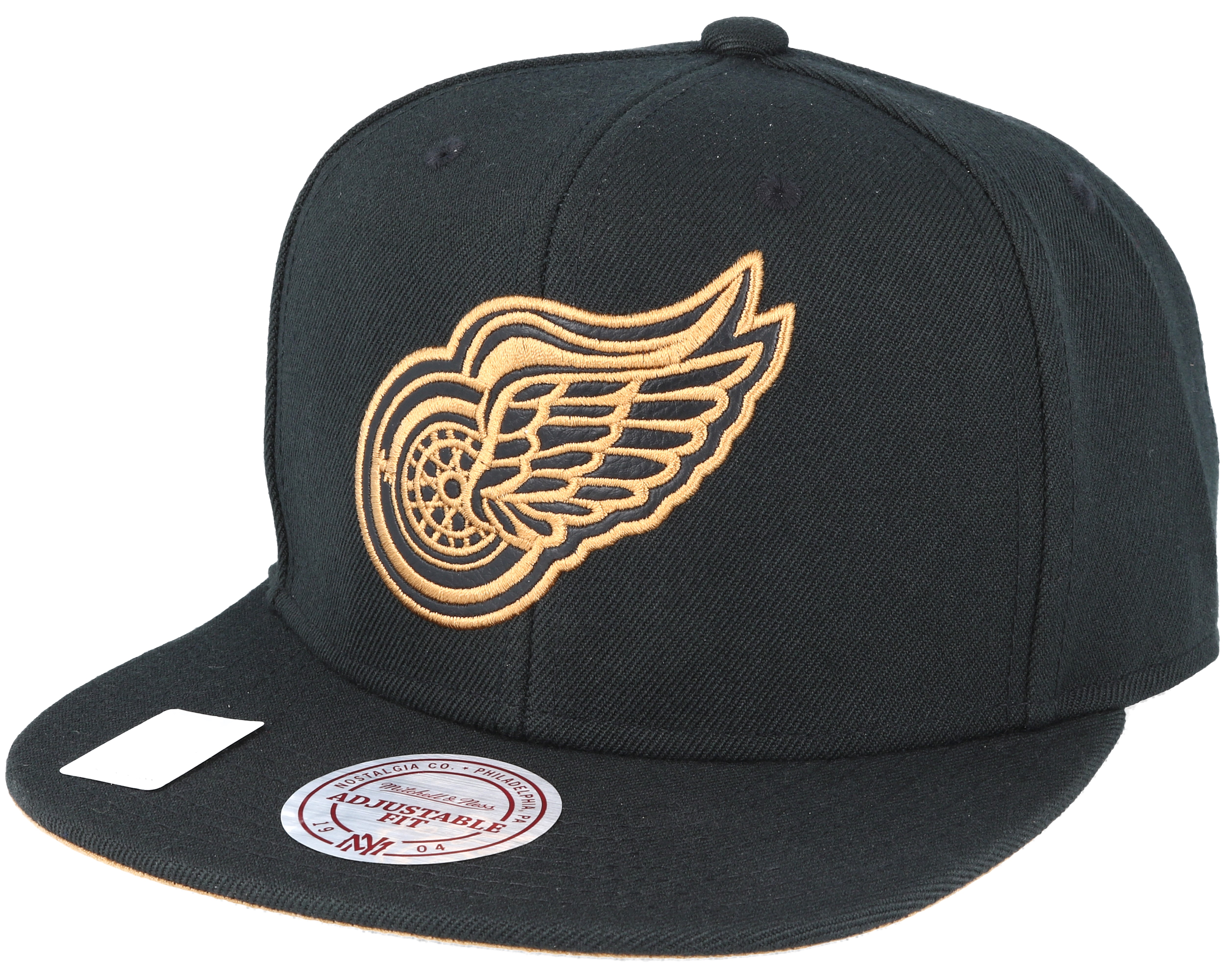 Detroit Red Wings Tko Twist Black Snapback Mitchell And Ness Caps Uk 