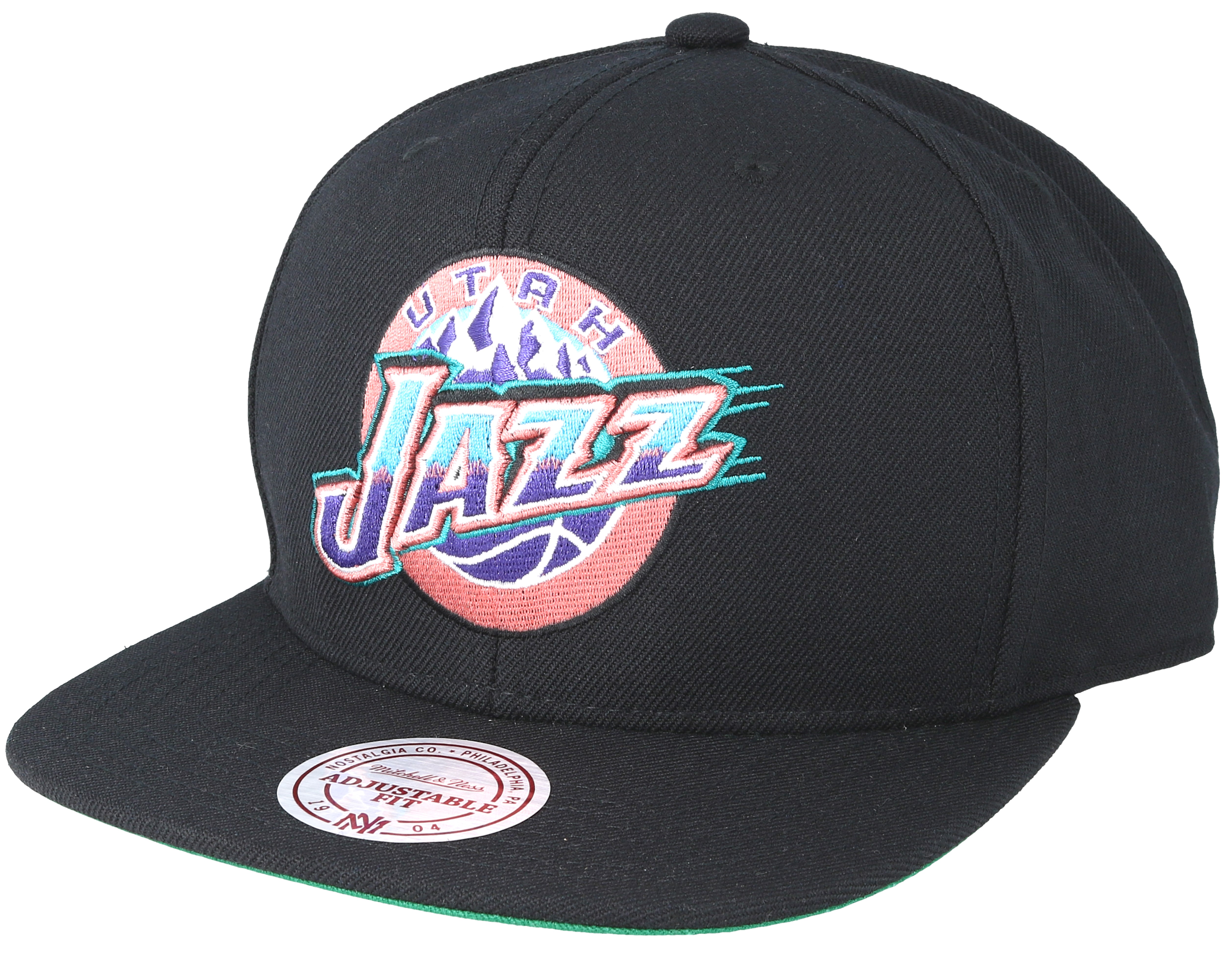 Pro Standard NBA Utah Jazz Wordmark Logo Adjustable Cap Black