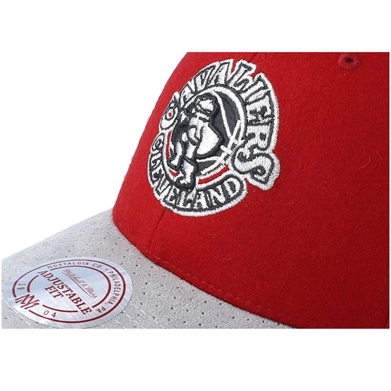 Cleveland Cavaliers Winter Suede Burgundy Adjustable Mitchell
