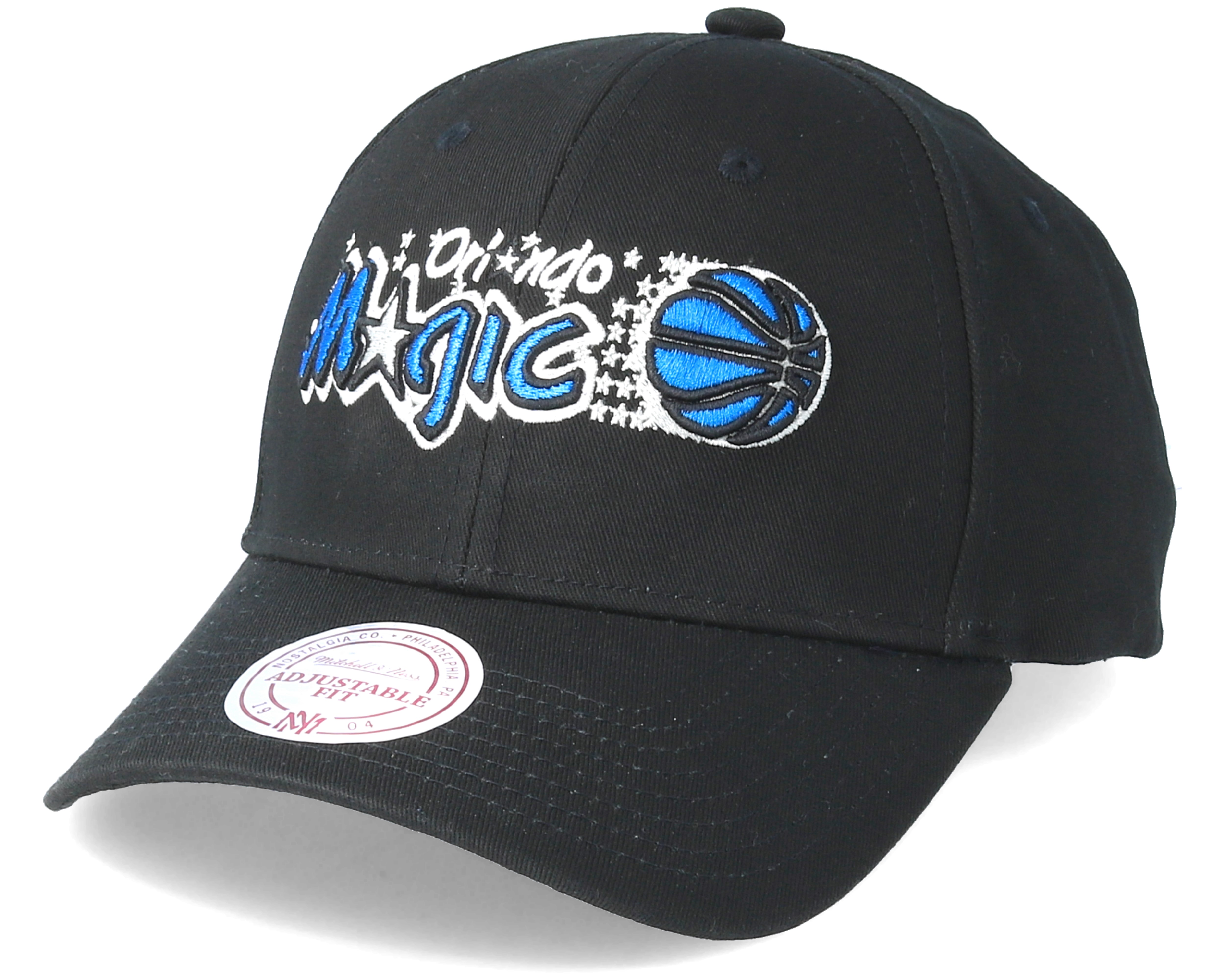Orlando Magic Team Logo Low Profile Black Adjustable Mitchell & Ness