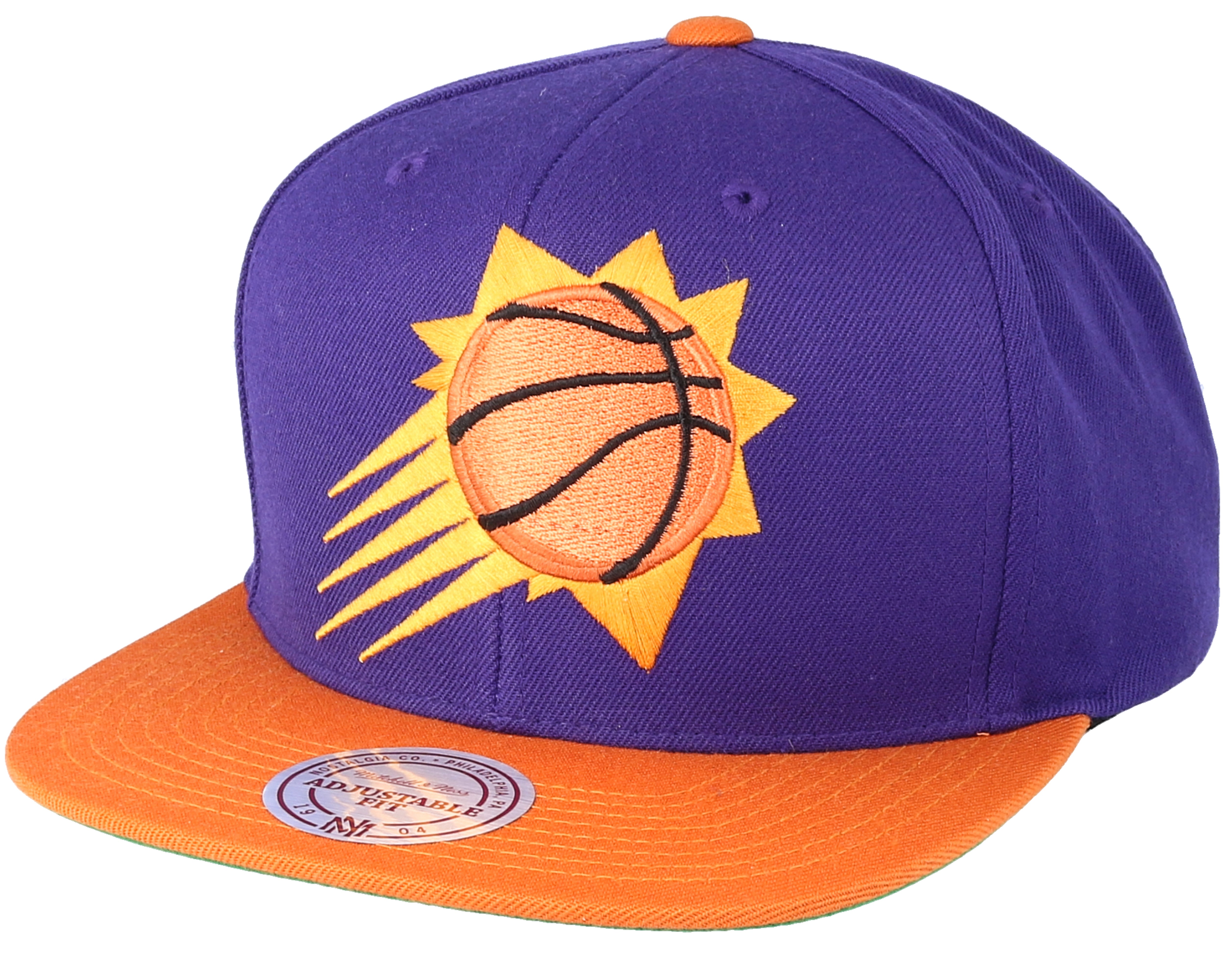 Phoenix Suns XL Logo 2 Tone Orange/Purple Snapback - Mitchell & Ness