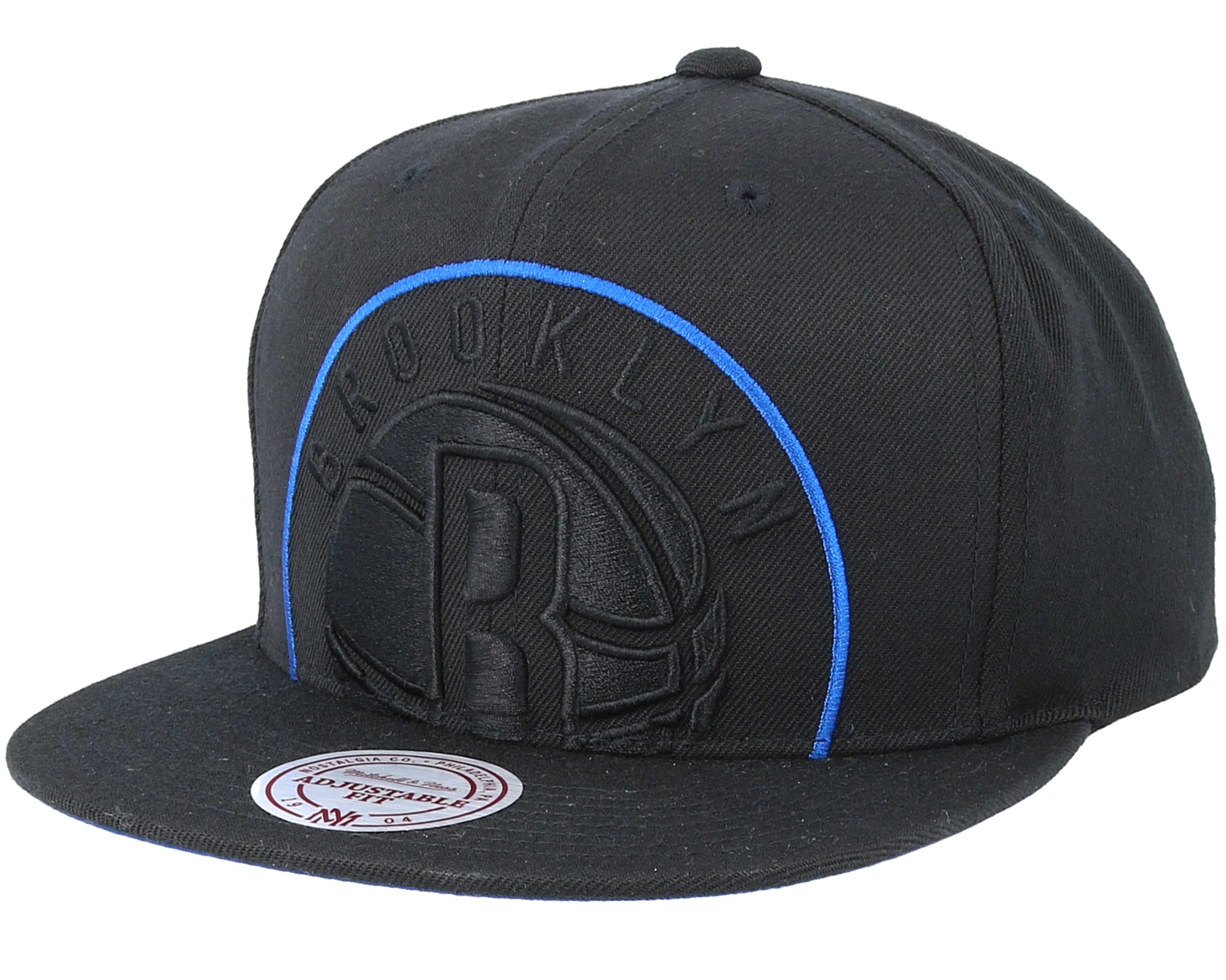 Brooklyn Nets Cropped Xl Black Snapback - Mitchell & Ness ...