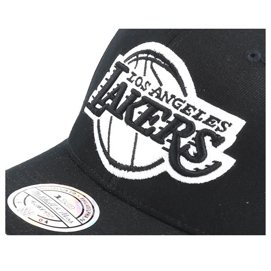 La Lakers Black White 110 Adjustable Mitchell Ness Caps Hatstoreworld Com