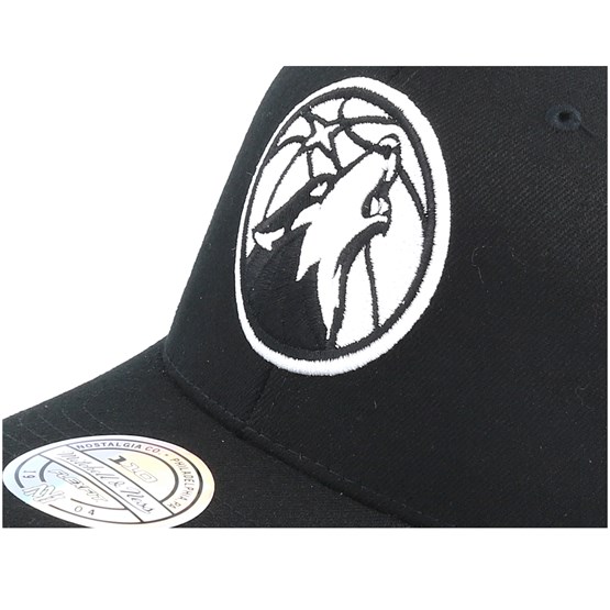 Minnesota Timberwolves Black White 110 Adjustable Mitchell Ness Caps Hatstoreworld Com