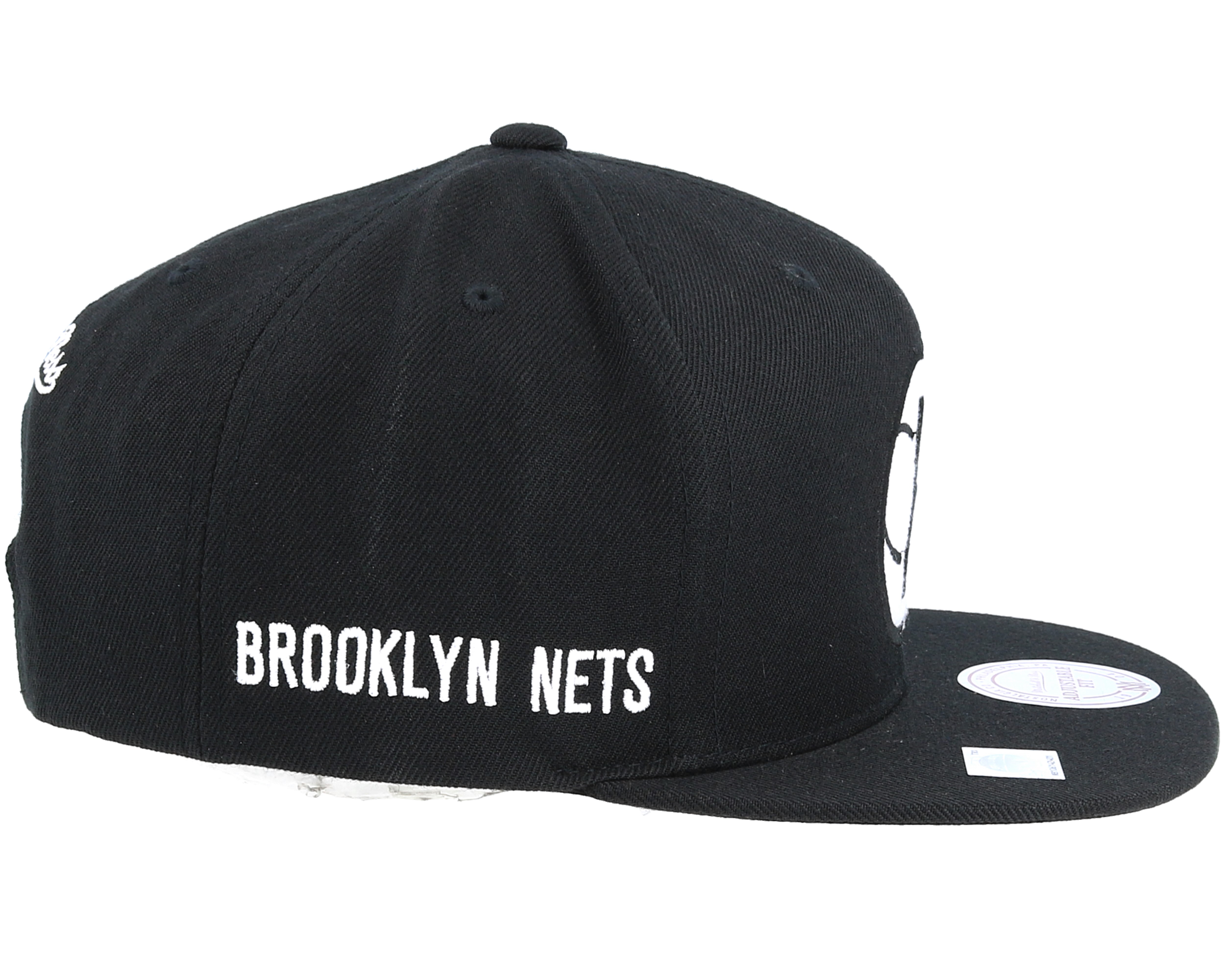 Brooklyn Nets Under Visor Black Snapback - Mitchell & Ness caps ...