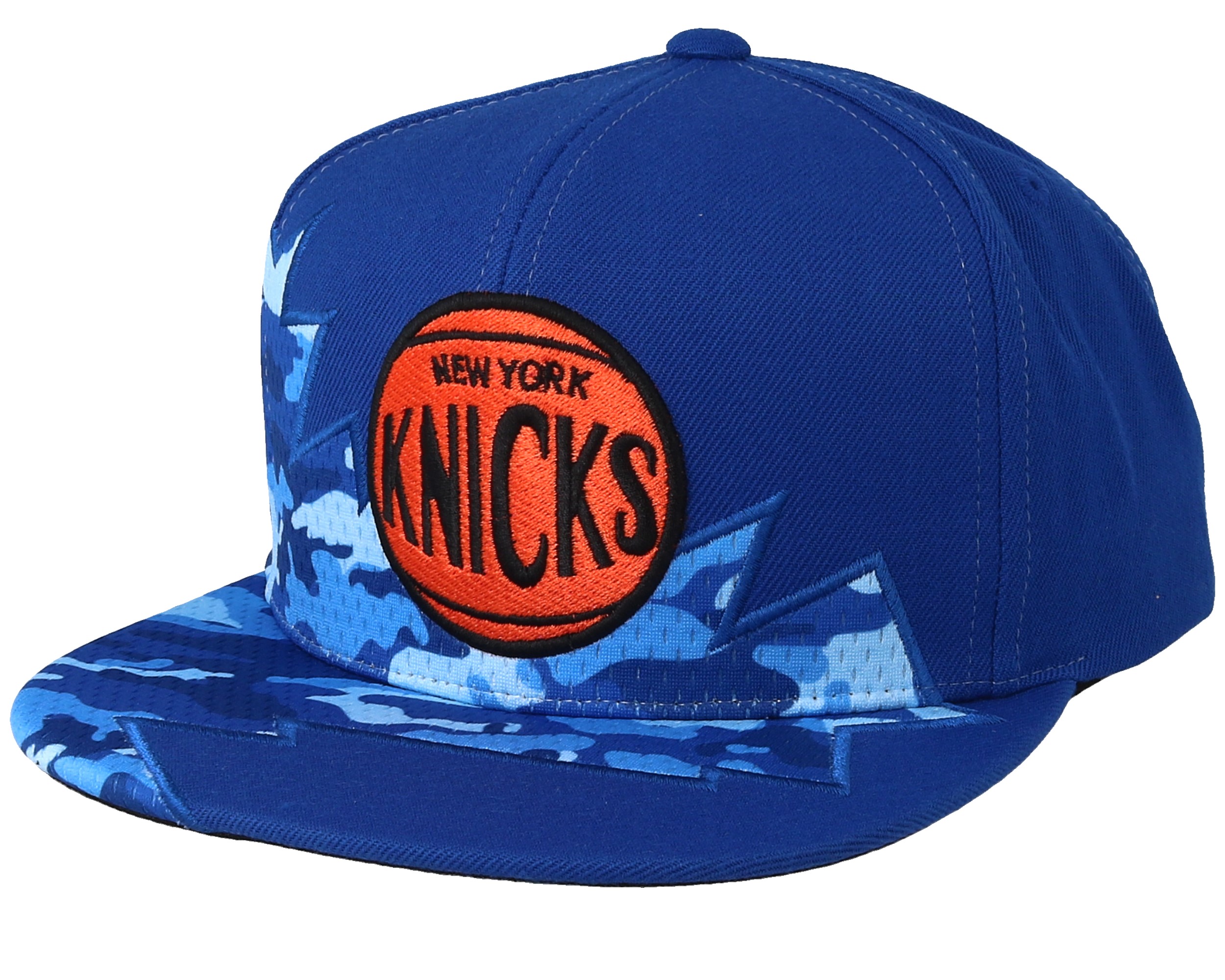 New York Knicks Squadra Blue Snapback - Mitchell & Ness caps | Hatstore.co.uk