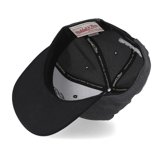 mitchell and ness black snapback