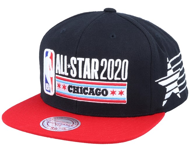 all black mitchell and ness snapback