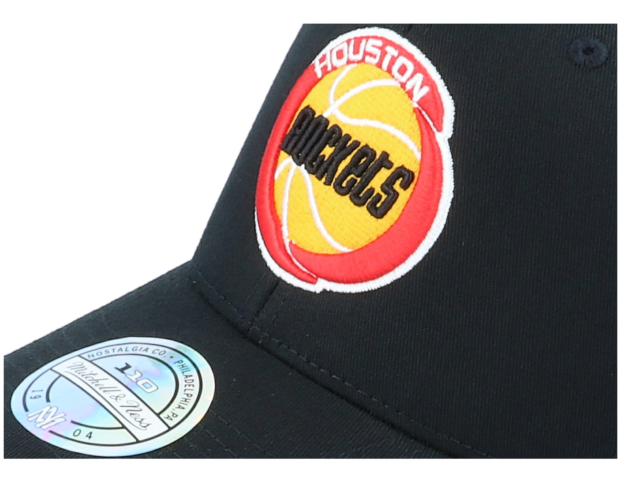 Houston Rockets Logo High Crown 6P Black Adjustable ...