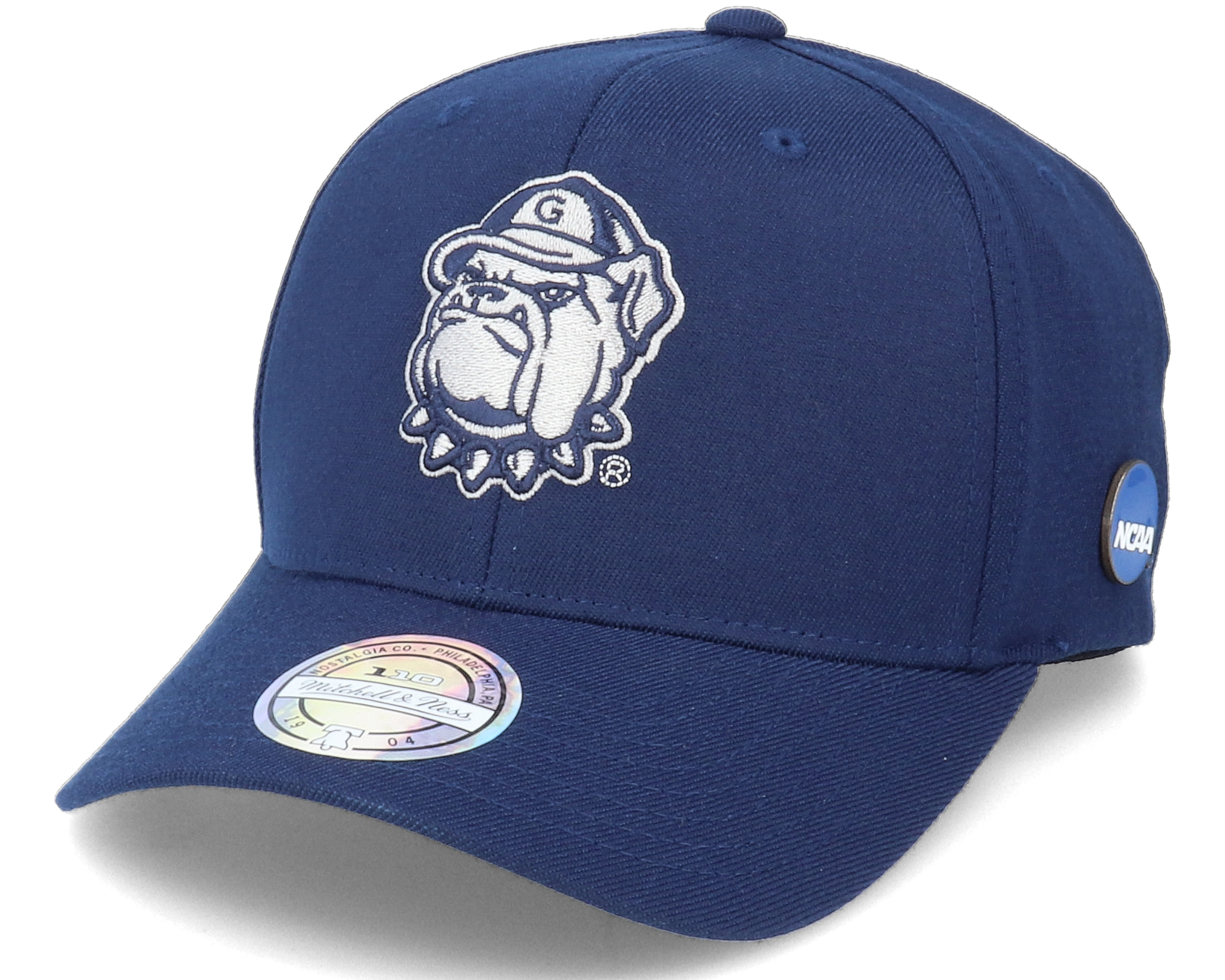 Hoyas NCAA Pin Logo Navy 110 Adjustable Mitchell & Ness