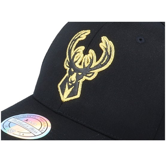 Milwaukee Bucks Hatstore Exclusive Leather Logo Black/Gold ...