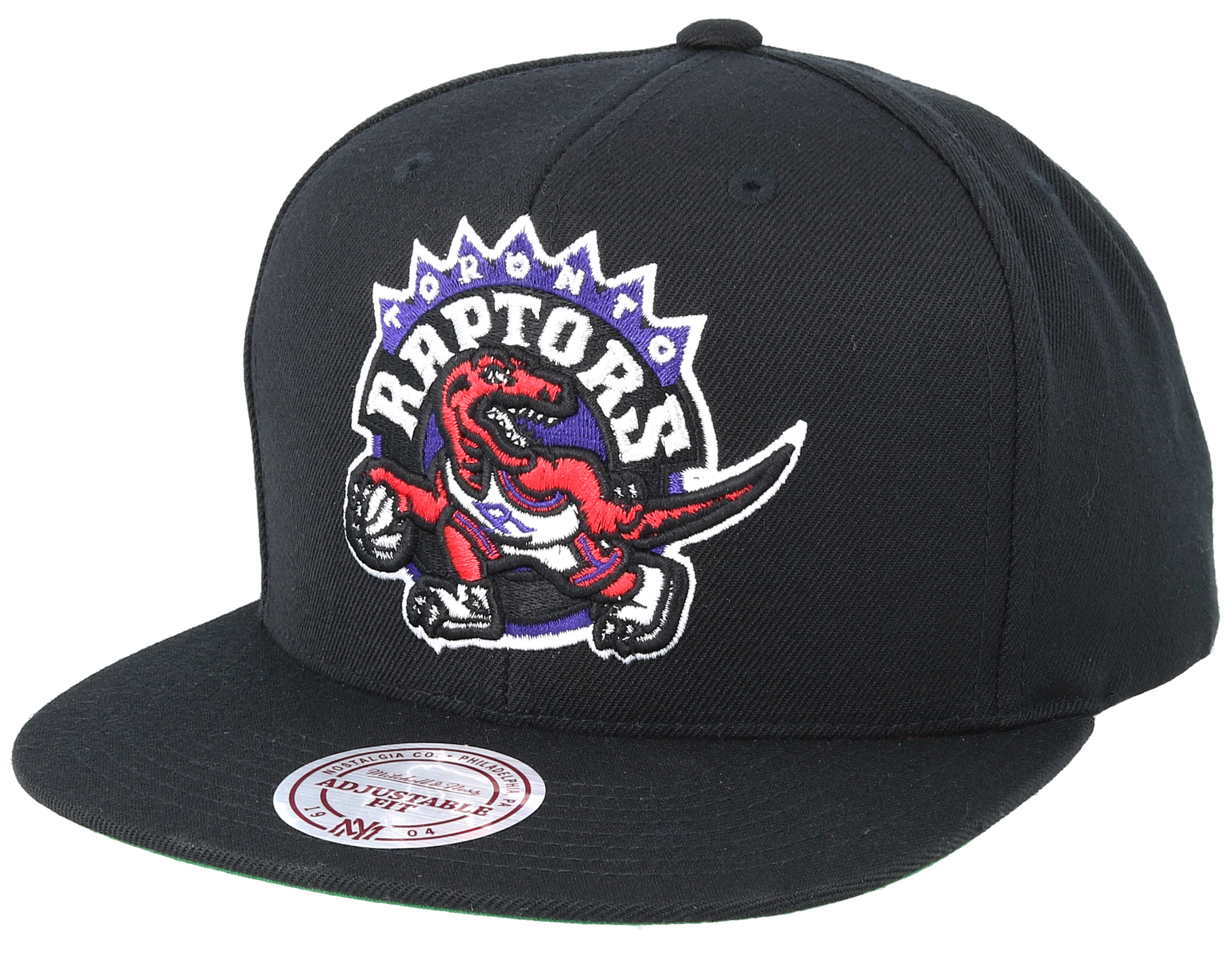 Toronto Raptors Wool Solid Black Snapback - Mitchell & Ness caps ...