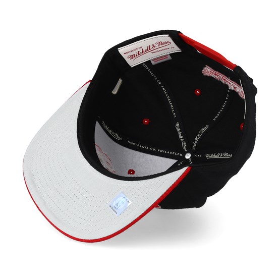 Mitchell /& Ness Snapback Atlanta Hawks Team Arch HWC black//red