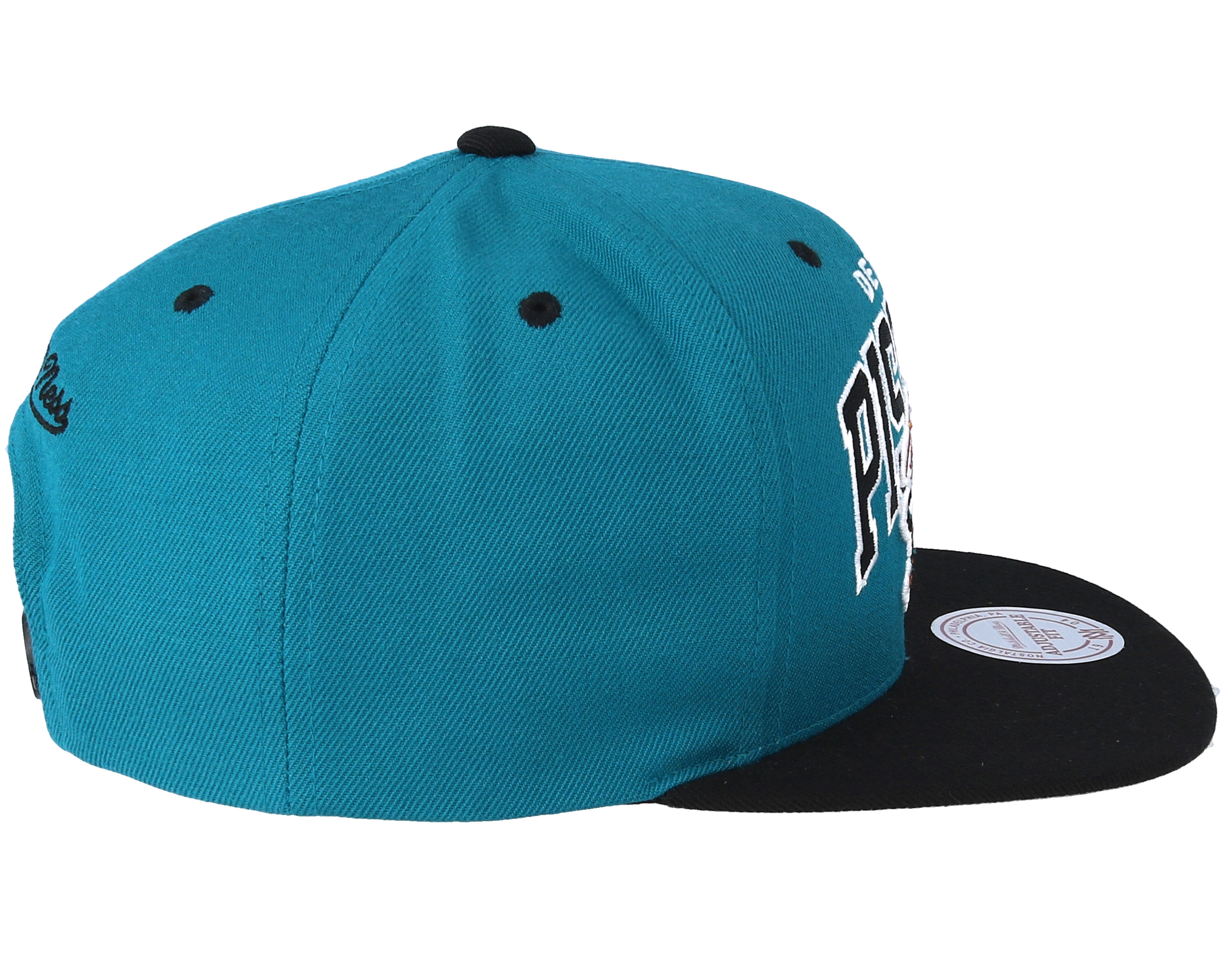 Detroit Pistons Team Arch Teal/Black Snapback Mitchell & Ness caps