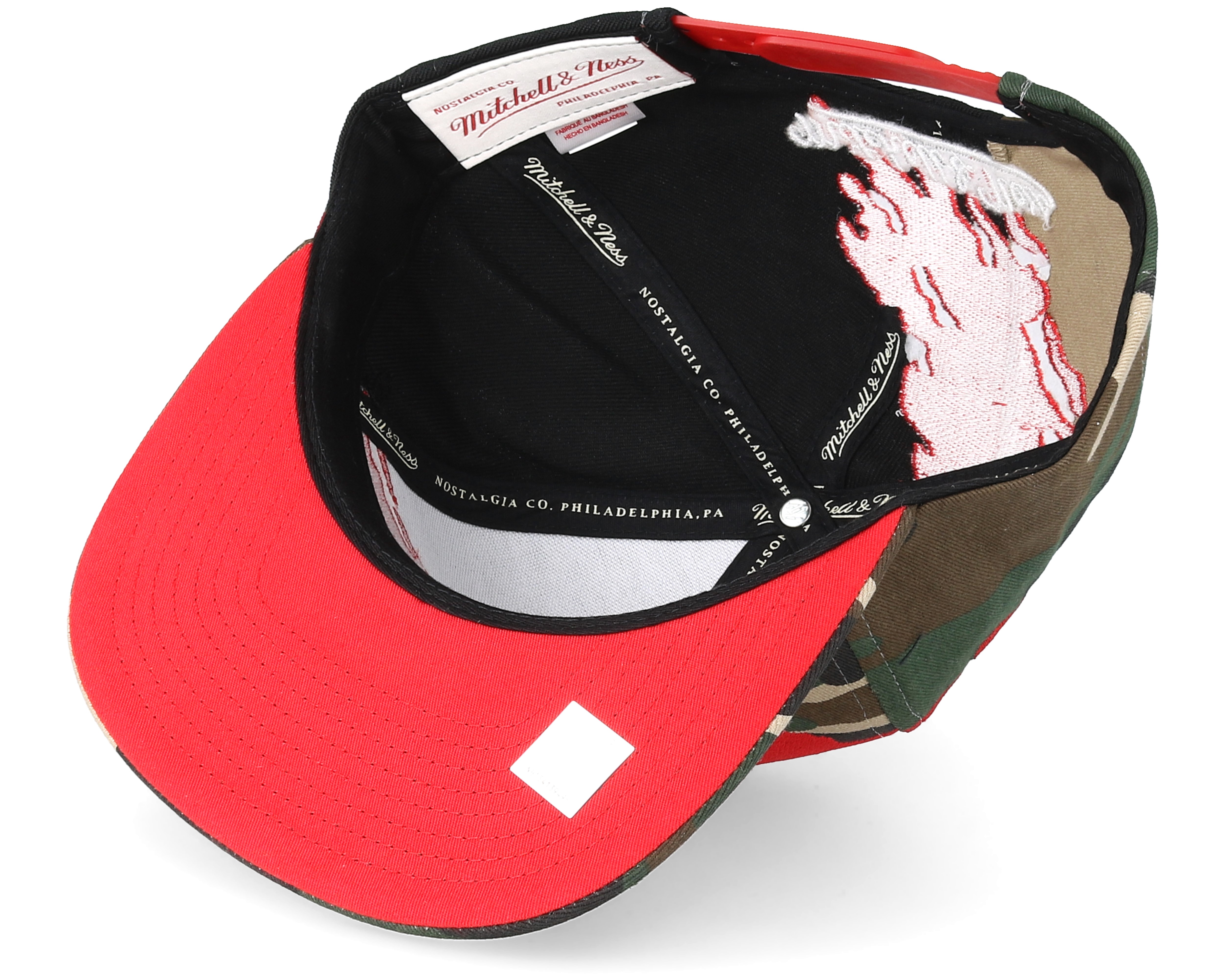 Chicago Bulls Paintbrush Camo Snapback Mitchell & Ness caps