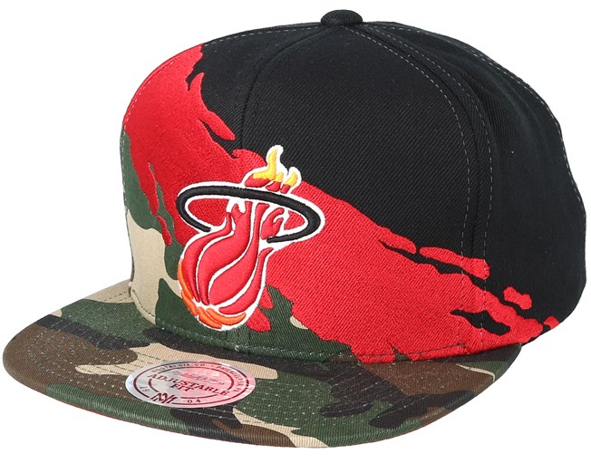 camo miami heat hat