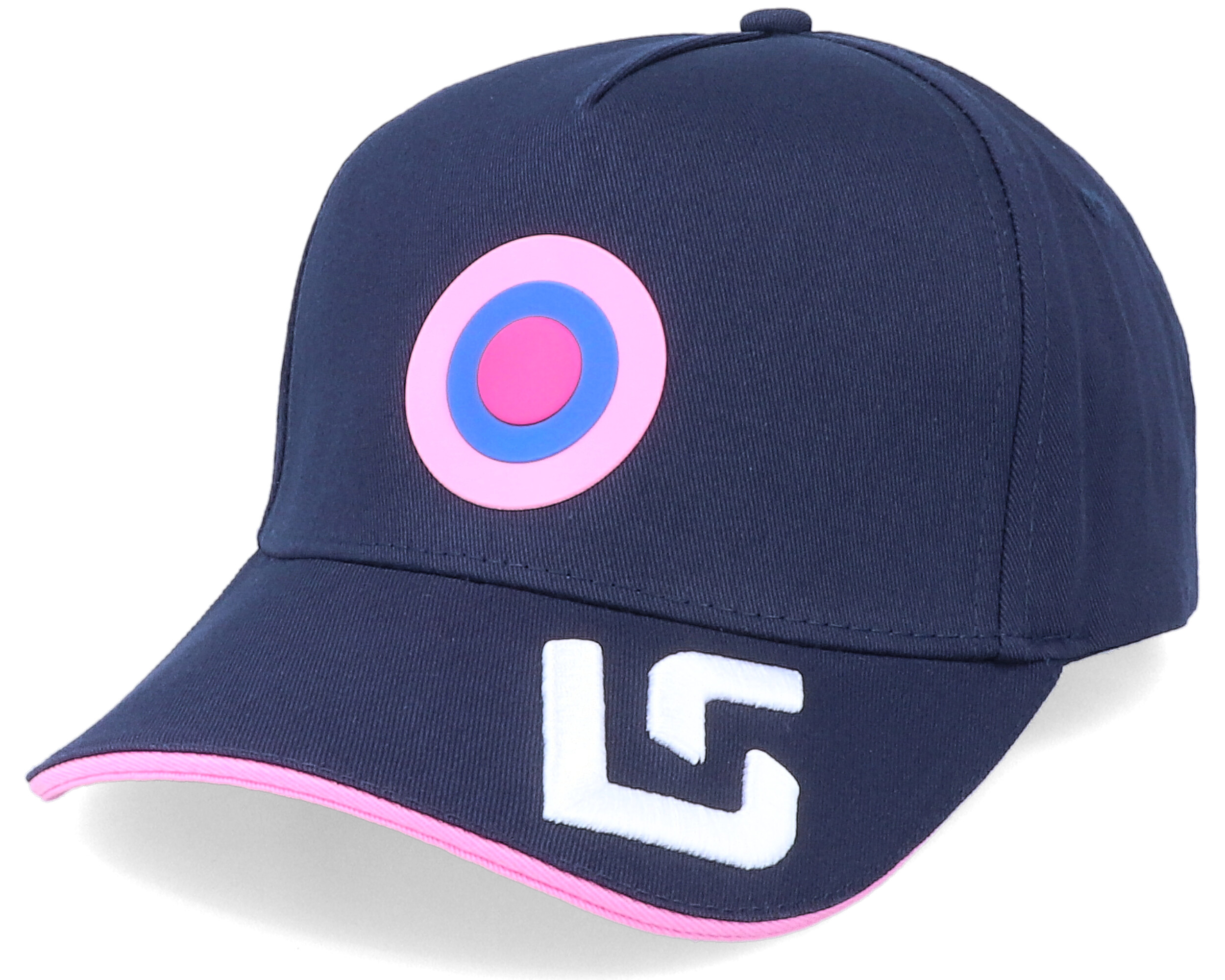 Racing Point Official Team Lance Stroll Navy/Pink Adjustable - Formula One caps - Hatstoreworld.com