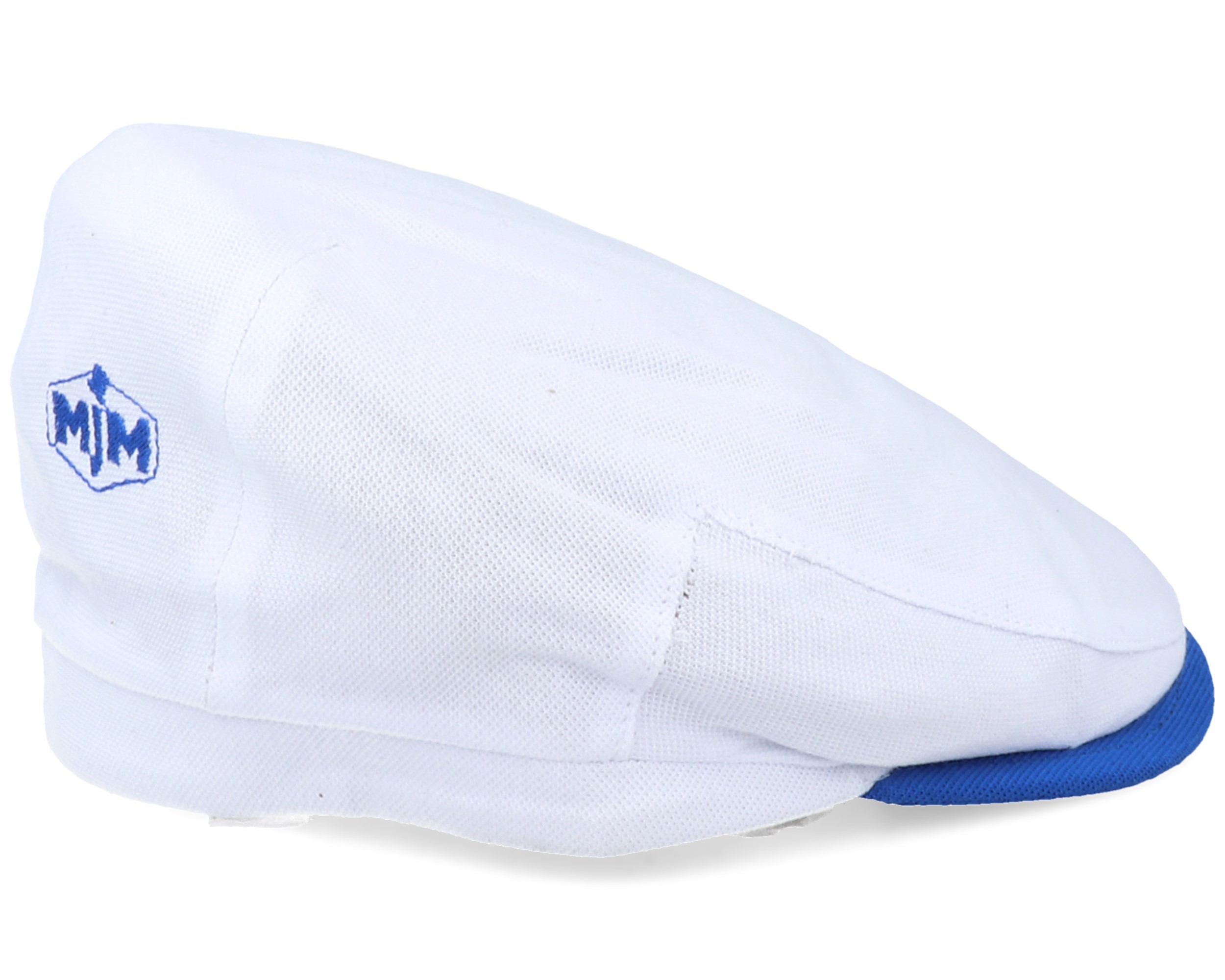 Coast Pique White Flat Cap MJM Hats caps