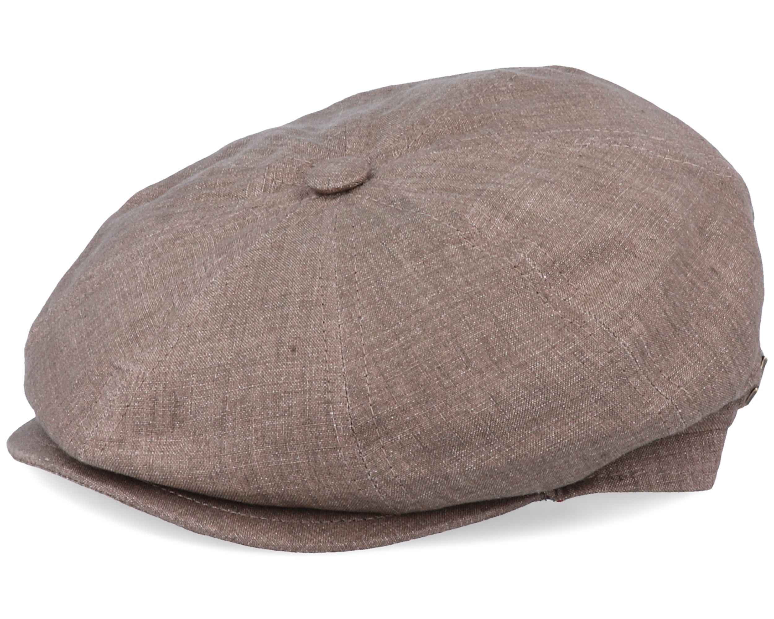 Montreal Linen Brown Flat Cap MJM Hats caps
