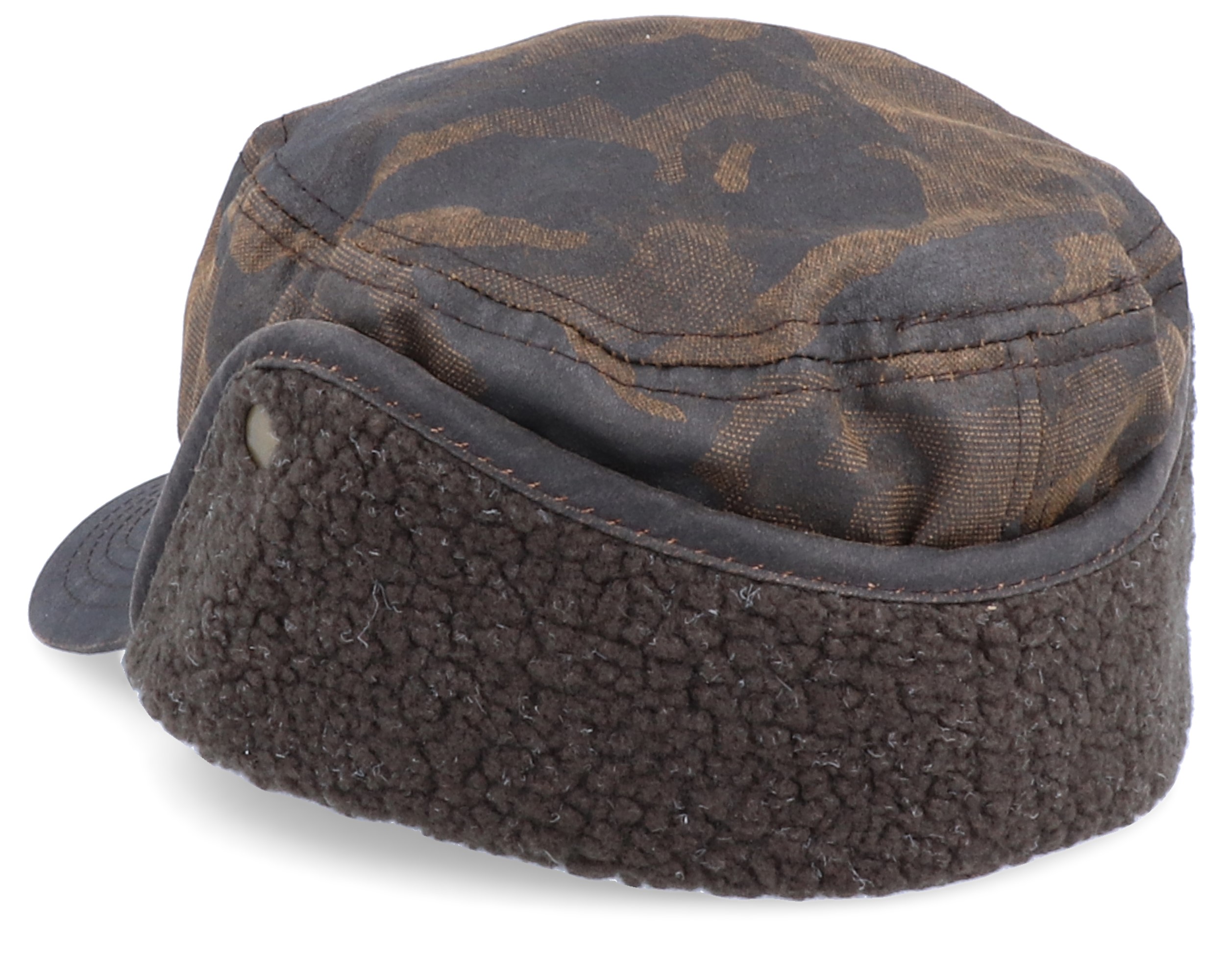 Shagen EL Cotton Brown Camo Army Ear Flap MJM Hats caps