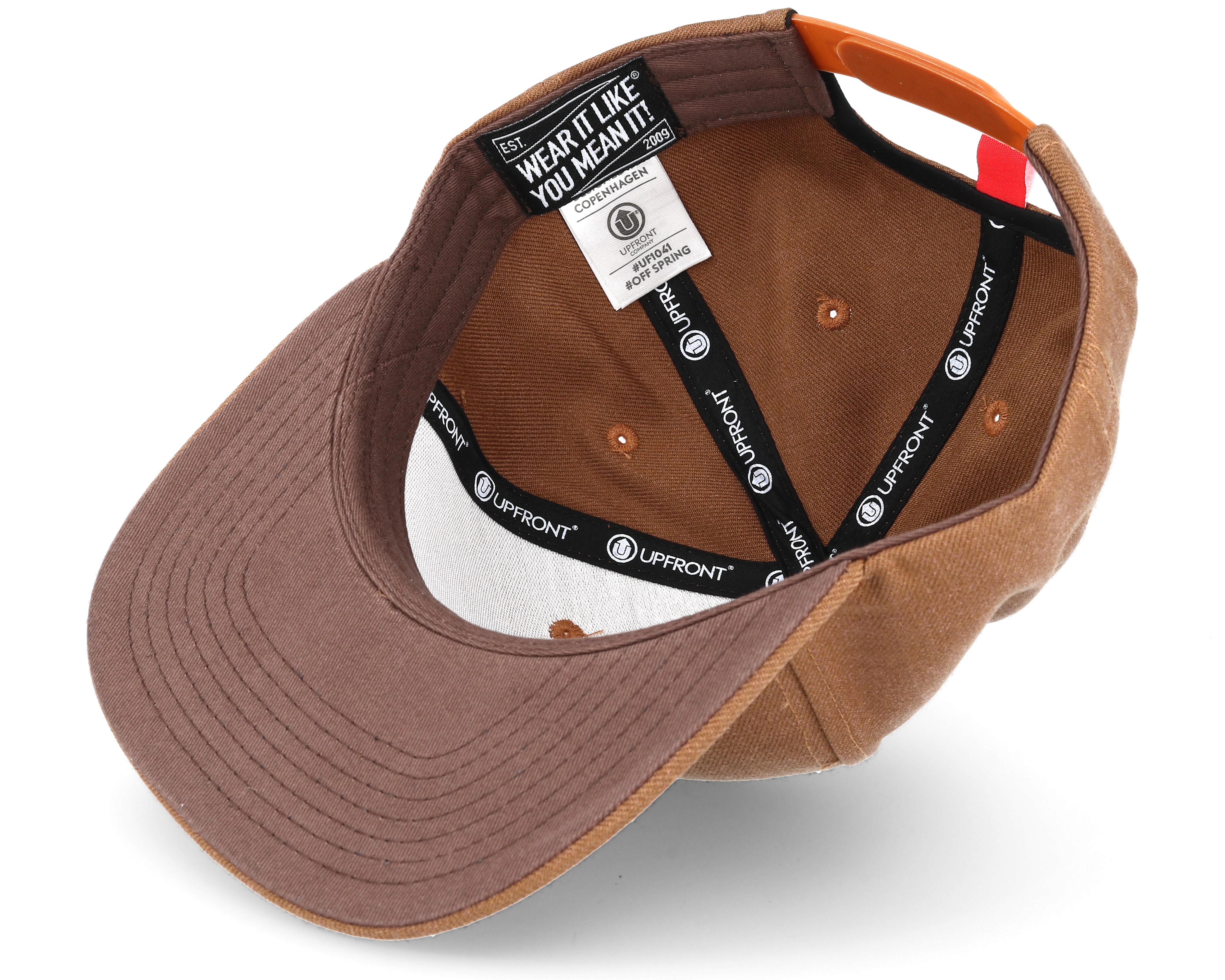 brown snapback cap
