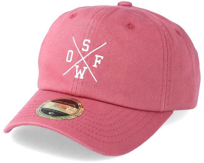 dusty rose baseball cap