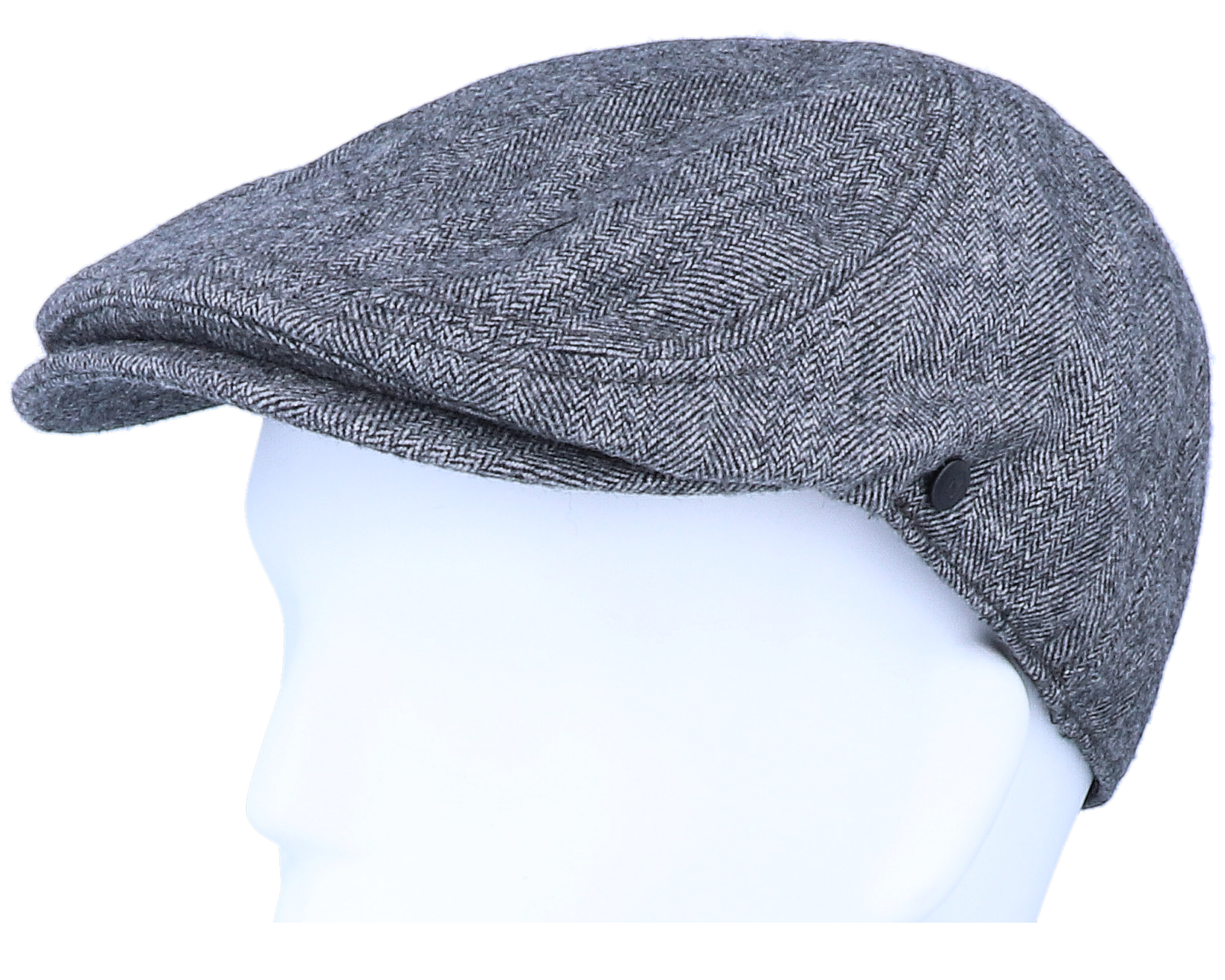 Berg Duckbill Cap Dk Grey Melange Flat Cap Upfront caps Hatstore.co.uk