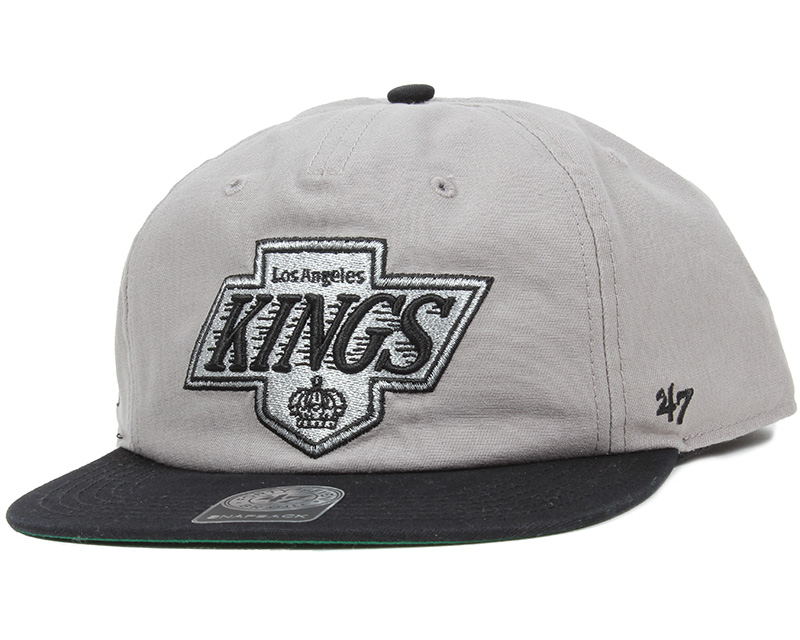 LA Kings Marvin Grey/Black Snapback 47 Brand caps