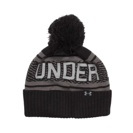 Retro Pom Refresh Black Beanie Under Armour beanies