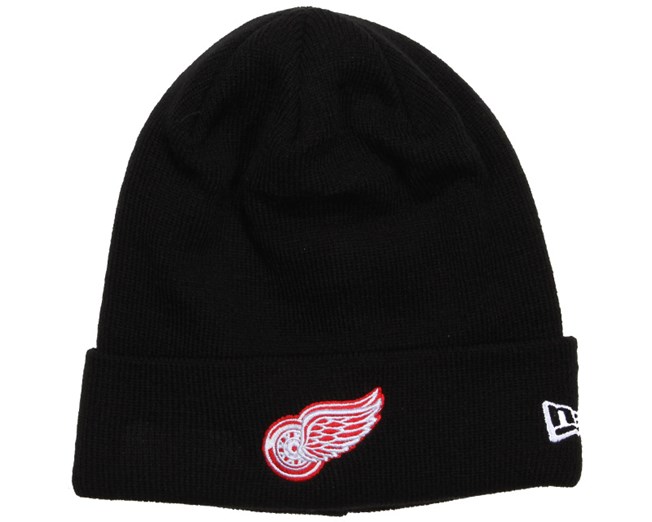 Detroit Red Wings Basic Cuff Black Knit - New Era beanies ...