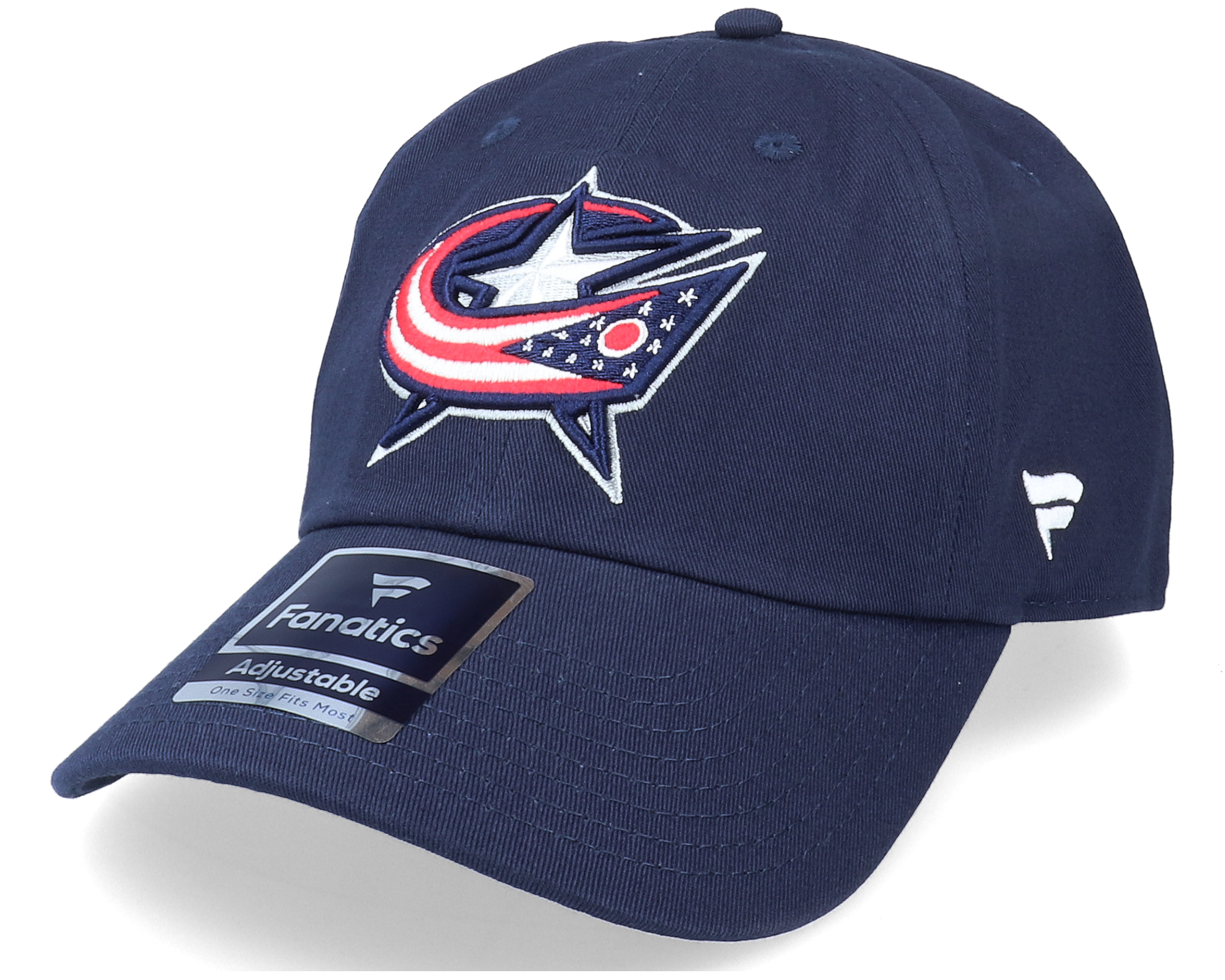 Columbus Blue Jackets Primary Logo Core Navy Dad Cap Fanatics caps
