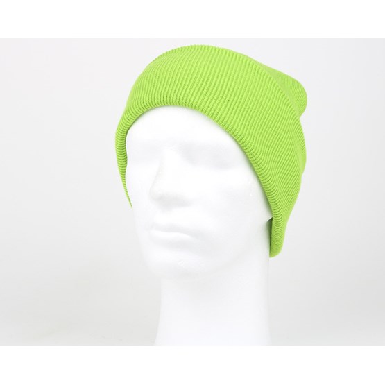 lime green bobble hat