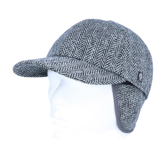 harris tweed cap with ear flaps