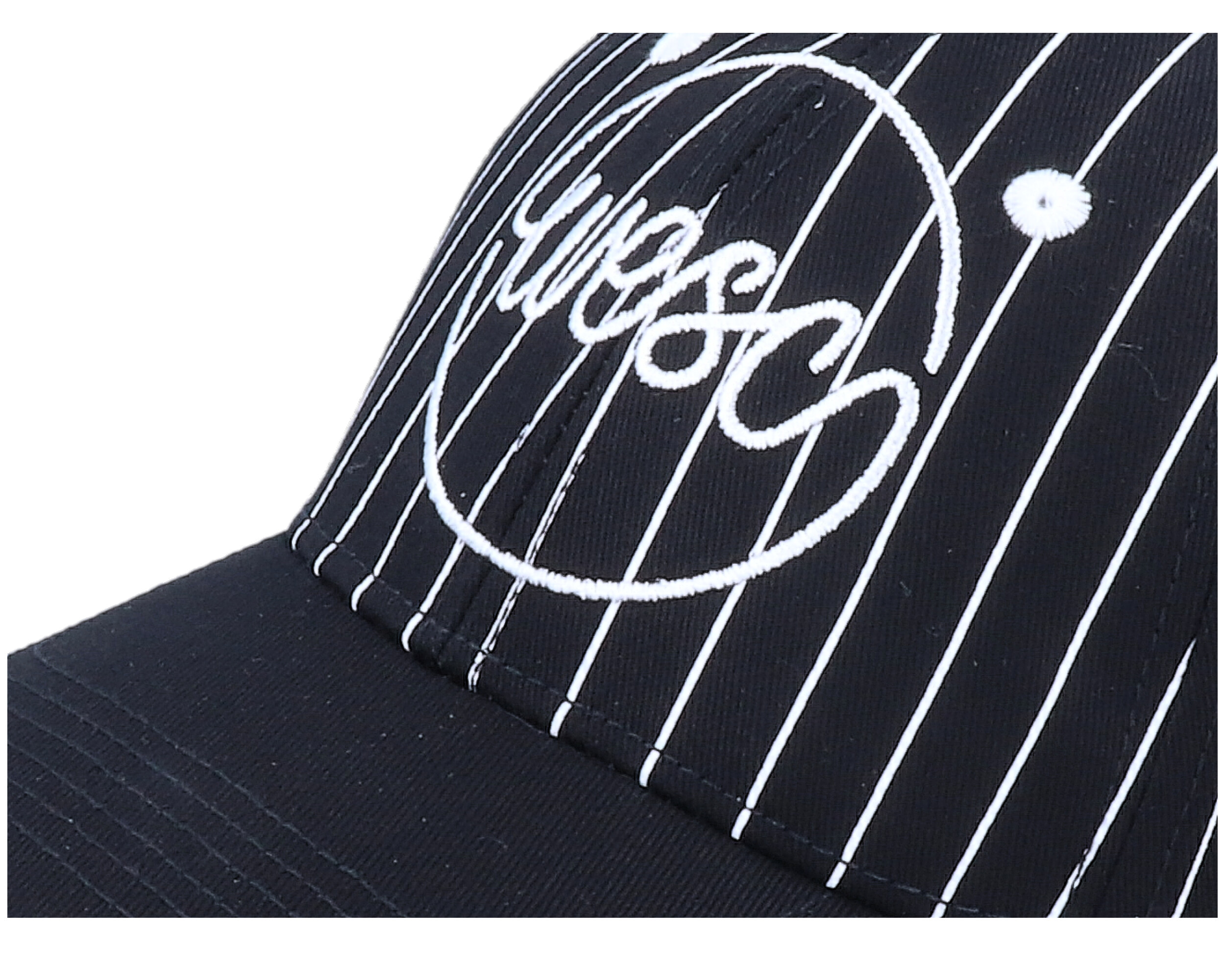 Pinstripe Hat Black Adjustable Wesc caps