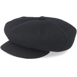 Spitfire Wool Black Flat Cap - Kangol 