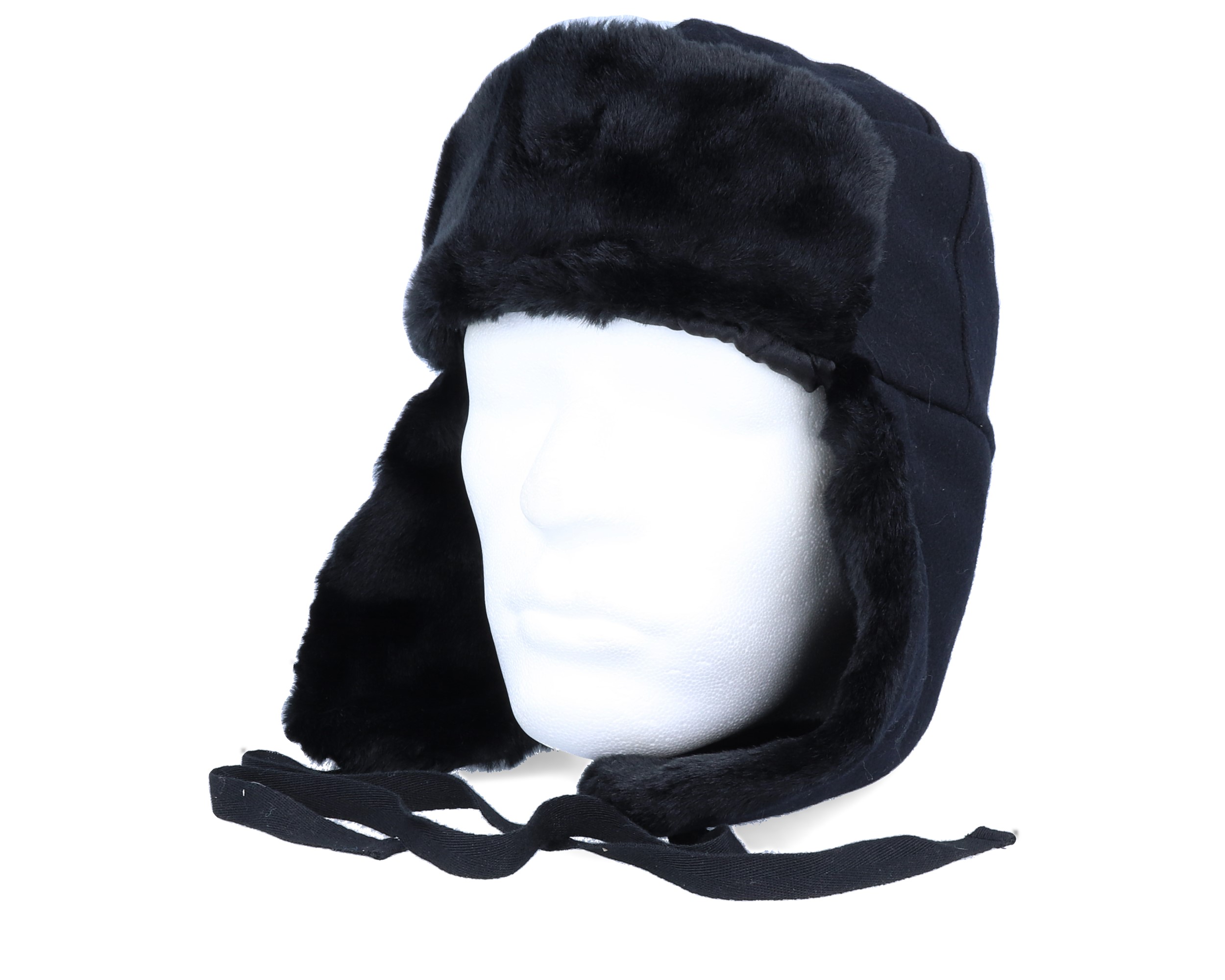Wool Ushanka Black Trapper Kangol Bearded Man Apparel Hatstore.es
